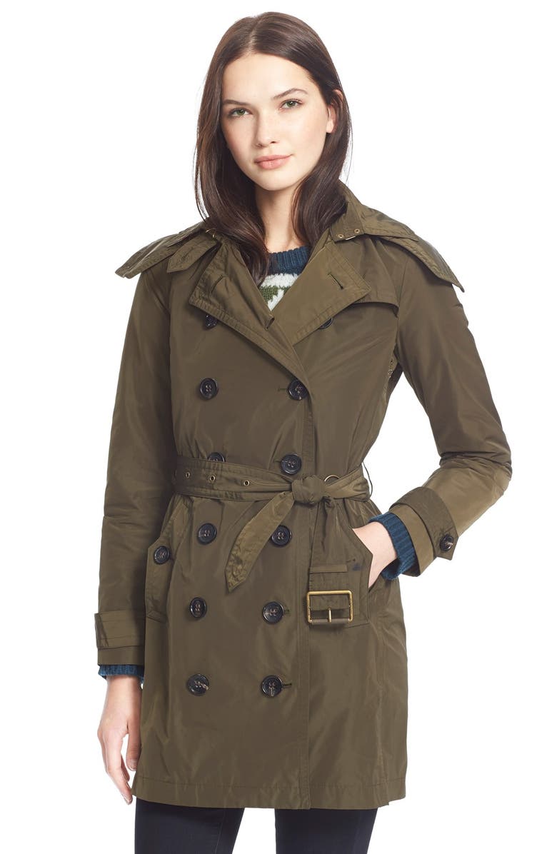 Taffeta Burberry Hood Detachable Coat Brit Trench 'balmoral' With pqWPA8qEn
