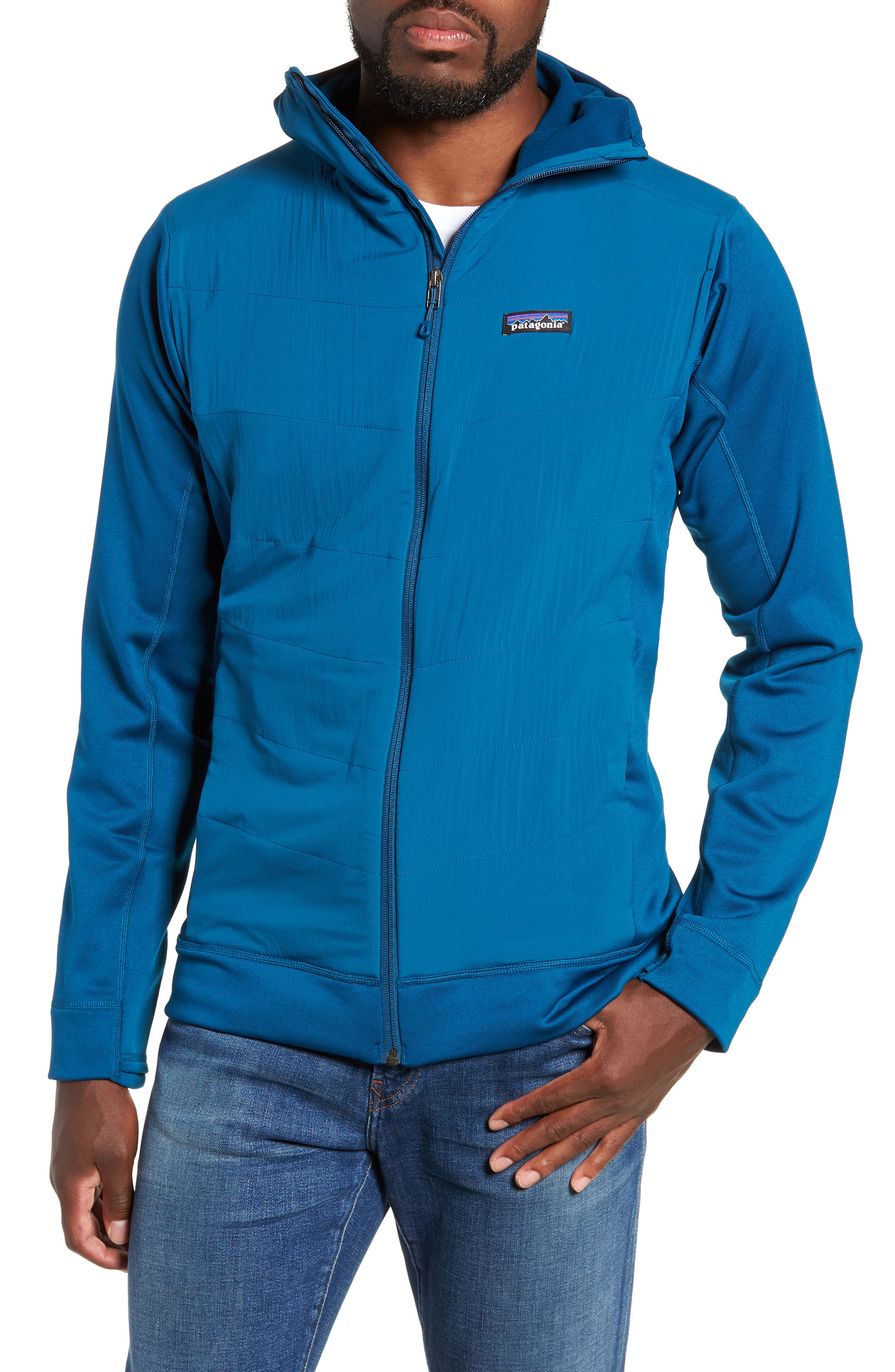 Patagonia Crosstek Hybrid Hooded Jacket, Blue