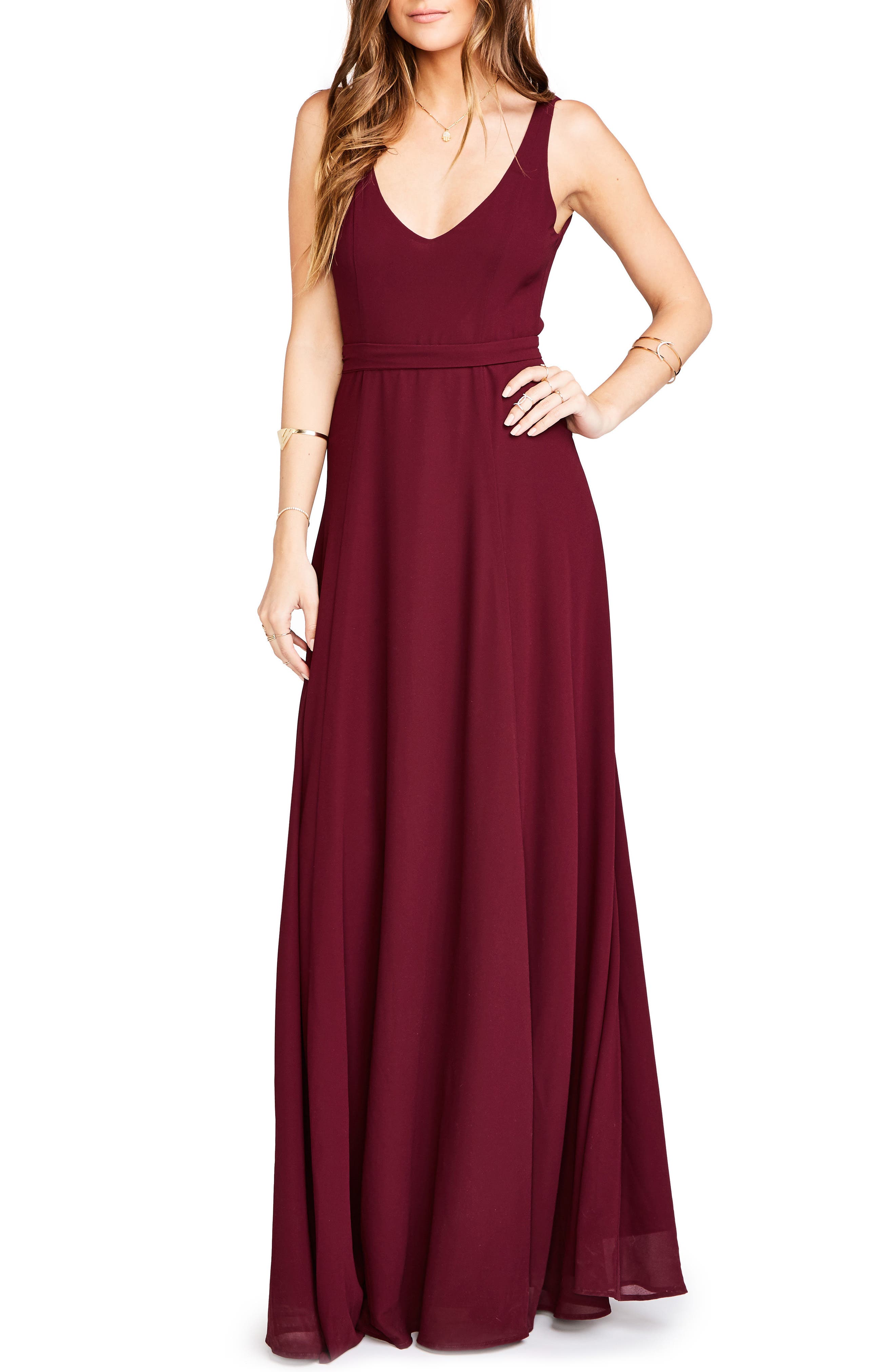 Show Me Your Mumu Jen Maxi Gown, Red