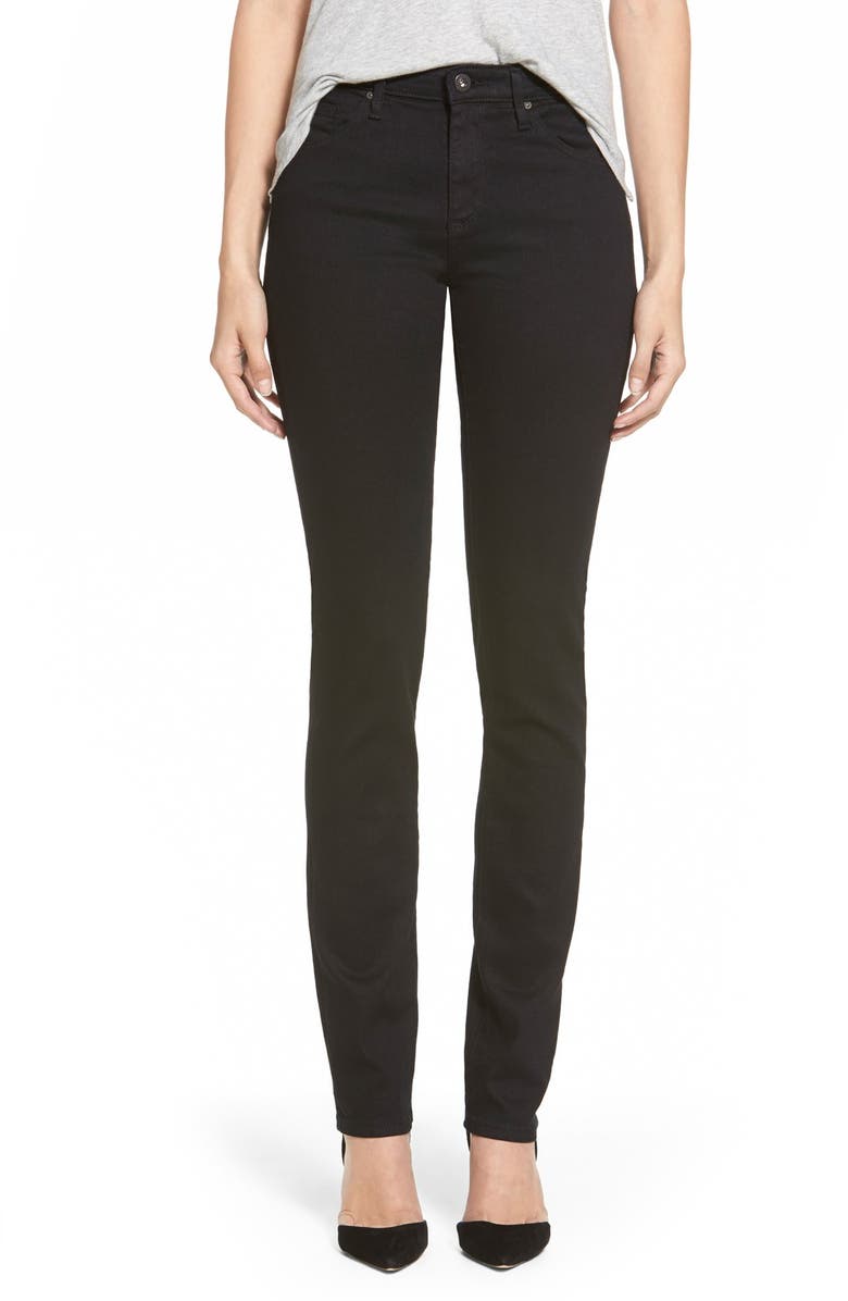 AG Harper Slim Straight Leg Jeans (Overdyed Black) | Nordstrom