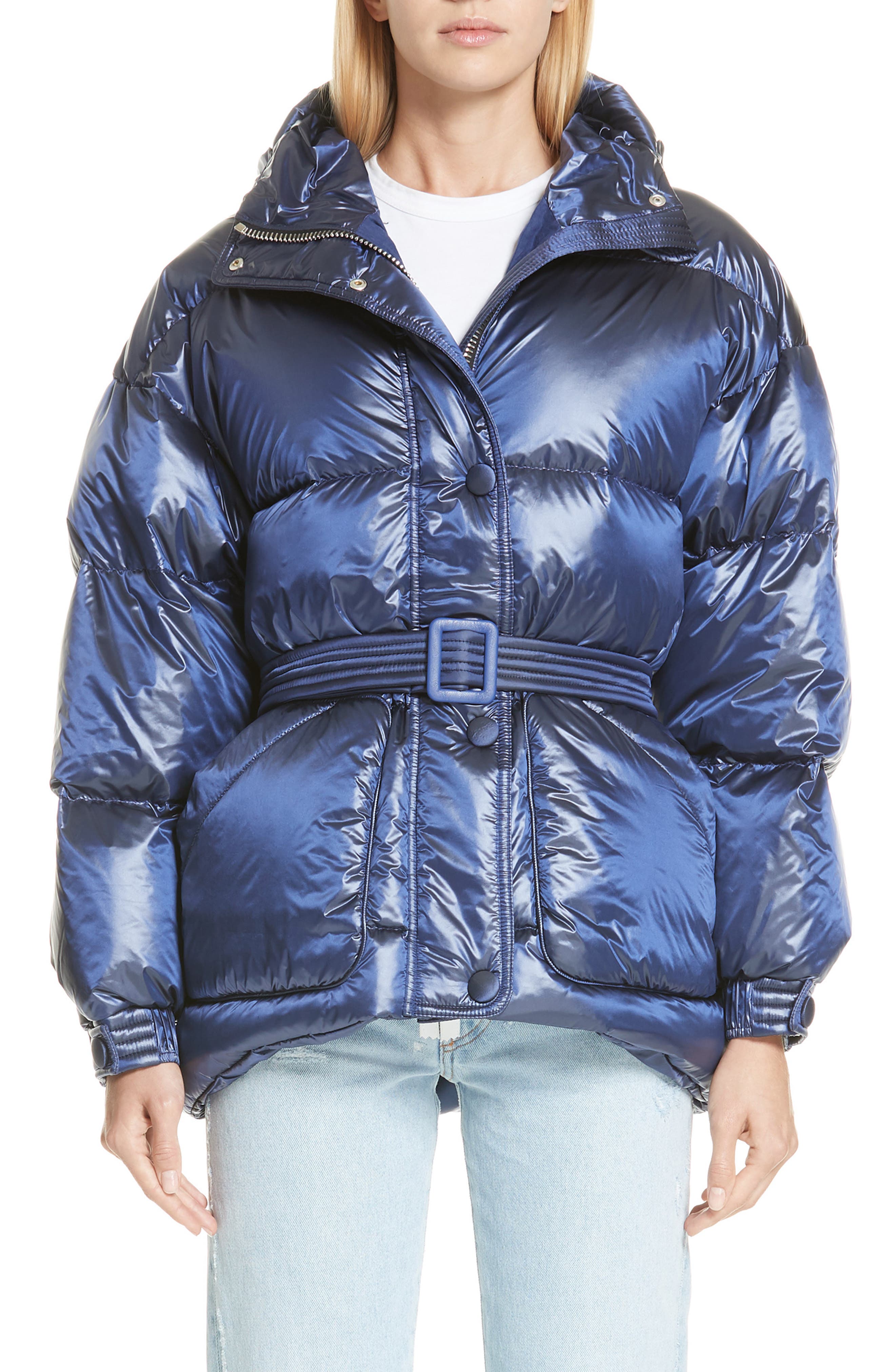 Ienki Ienki Michelin Hooded Down Puffer Coat, Blue