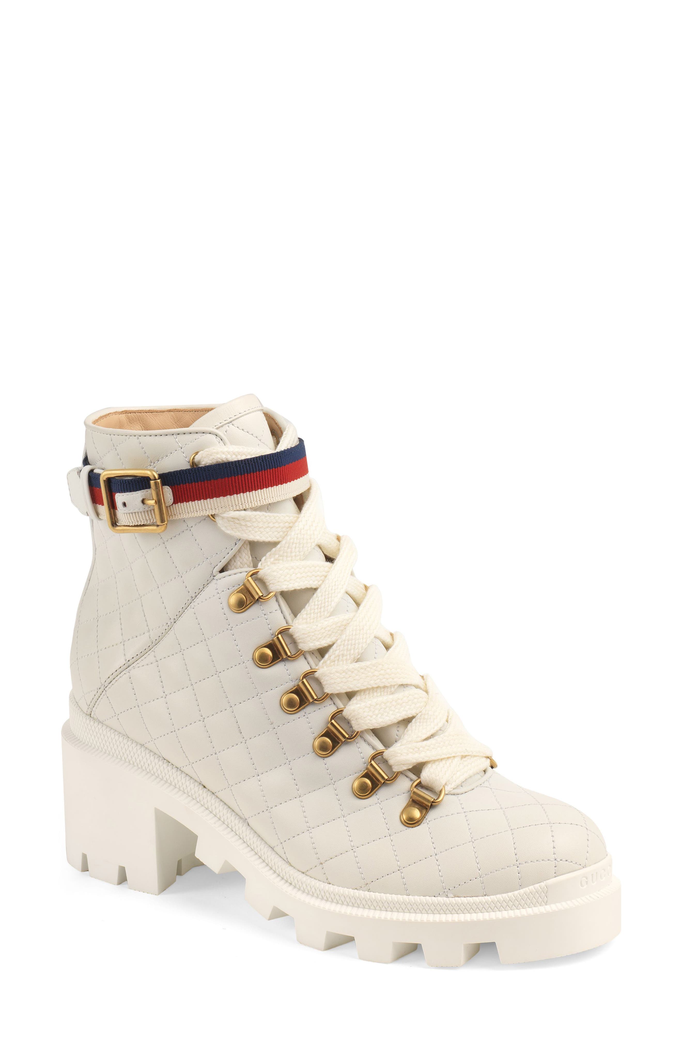 Gucci Trip Hiker Boot, White