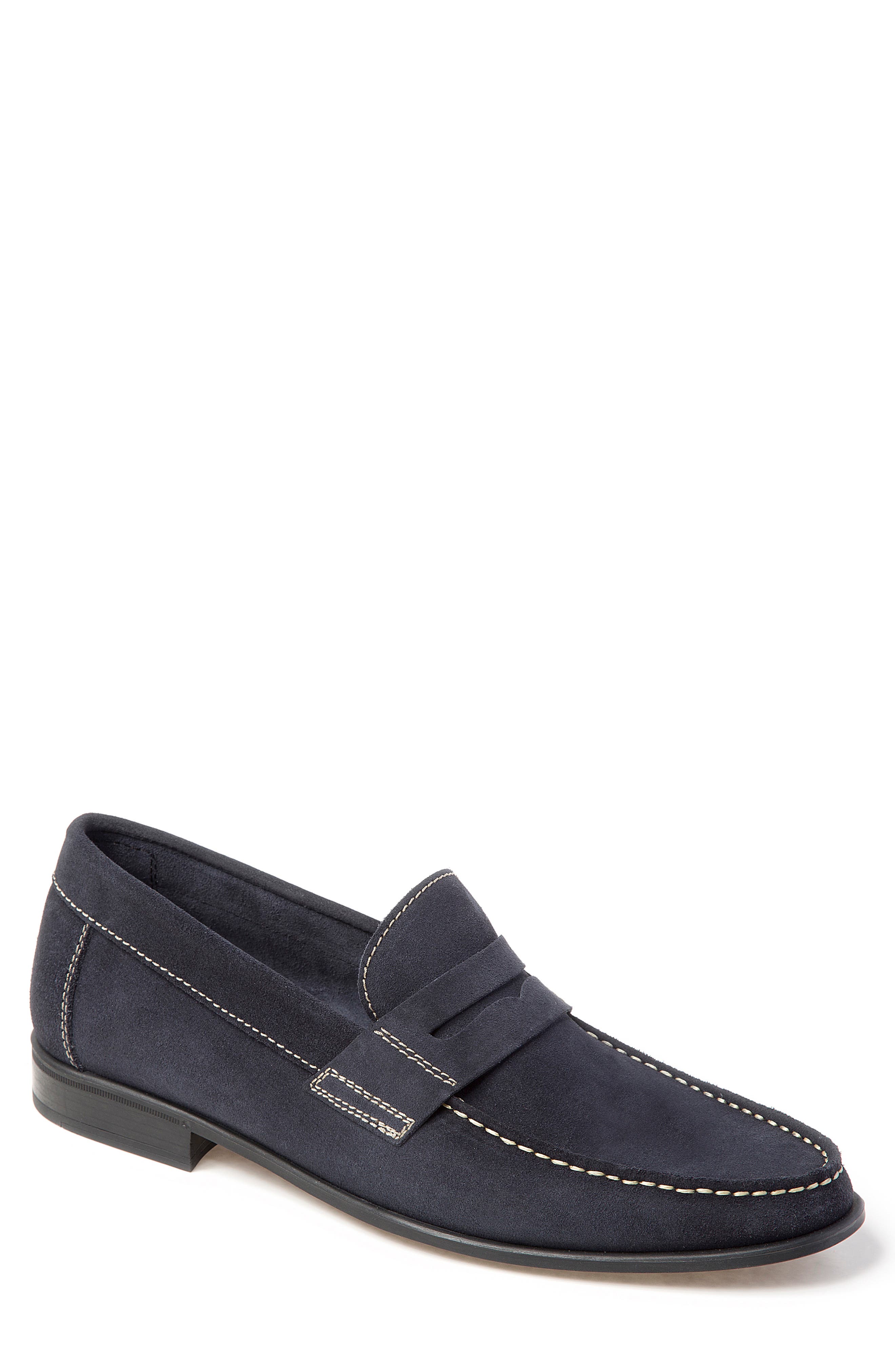 Sandro Moscoloni Leo Moc Toe Penny Loafer, Blue