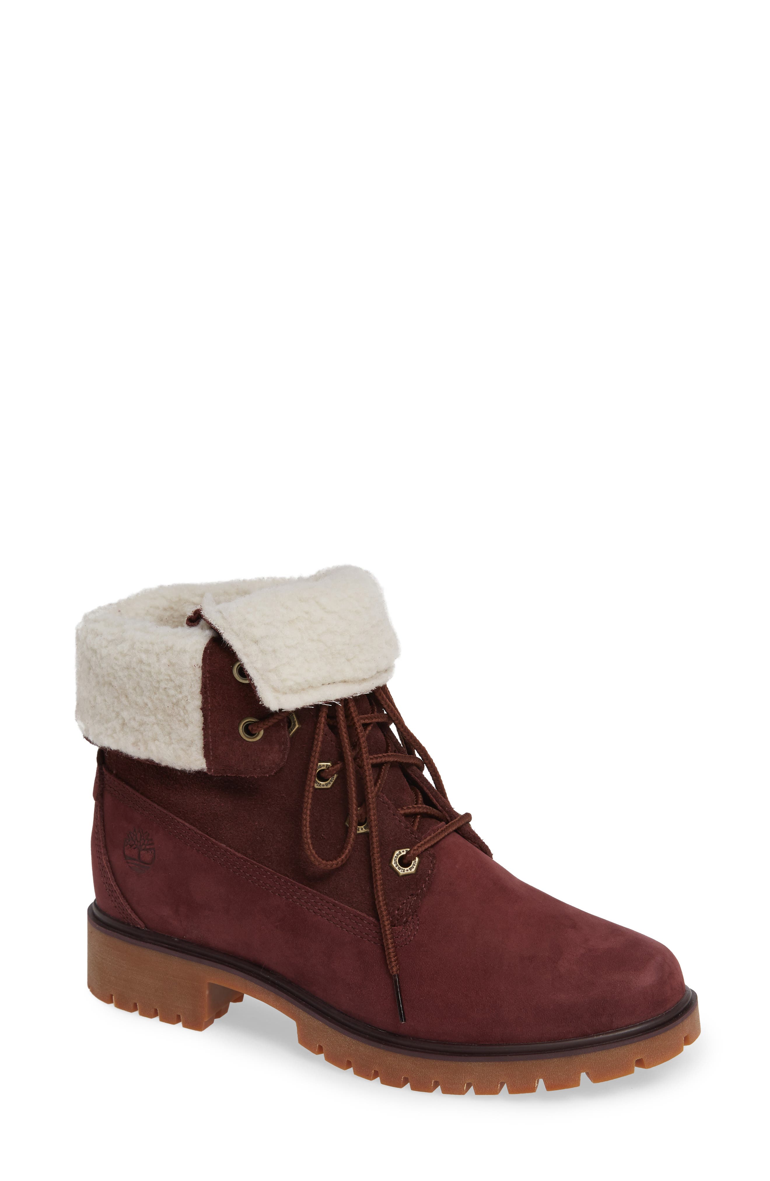 Timberland Jayne Waterproof Bootie- Burgundy