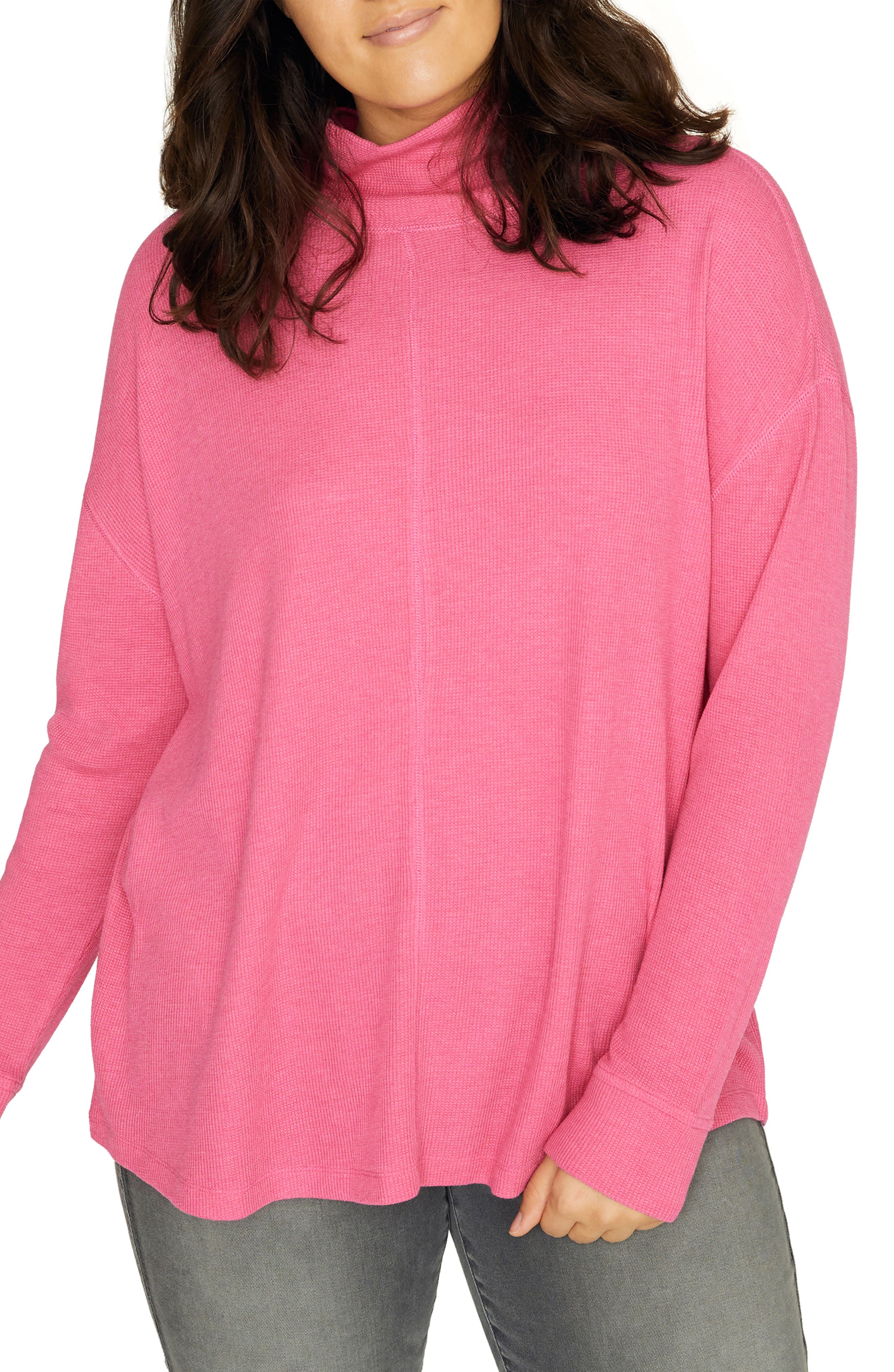 Plus Size Sanctuary Highroad Thermal Tee, Pink