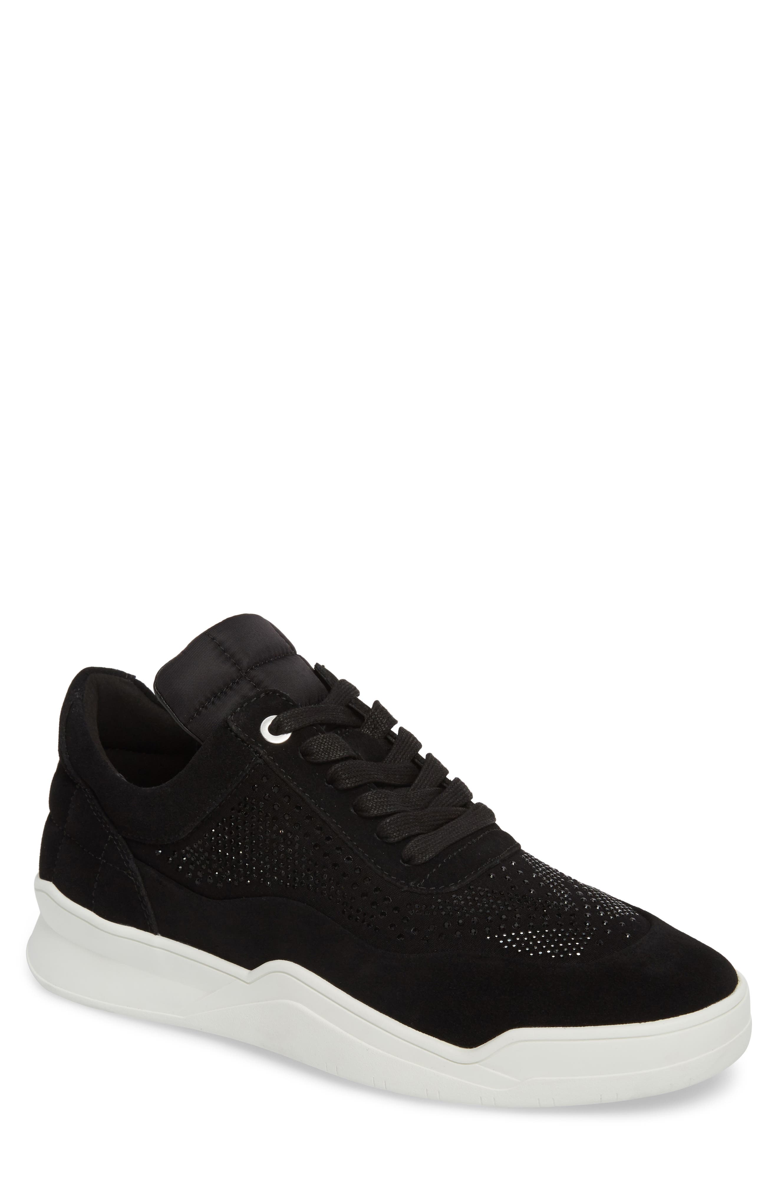 Karl Lagerfeld Paris Mid-Top Sneaker- Black