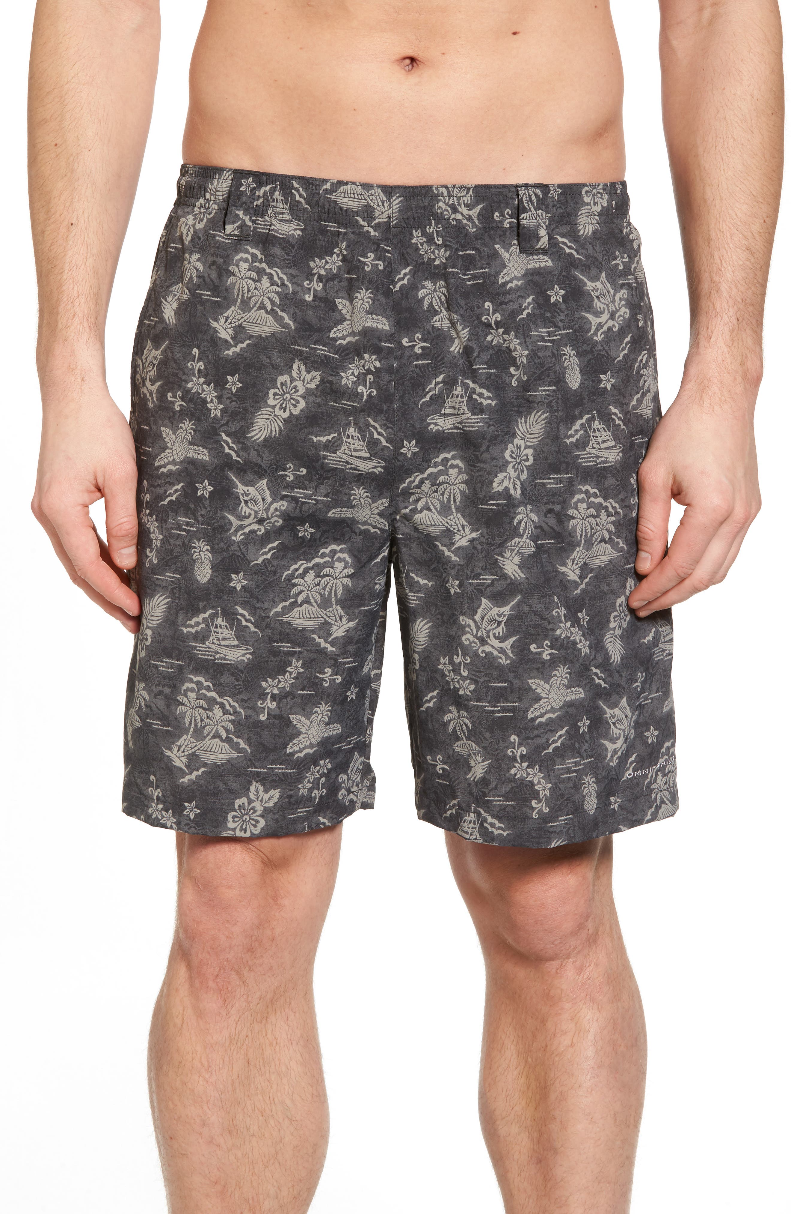 Columbia PFG Backcast II Print Swim Trunks Nordstrom