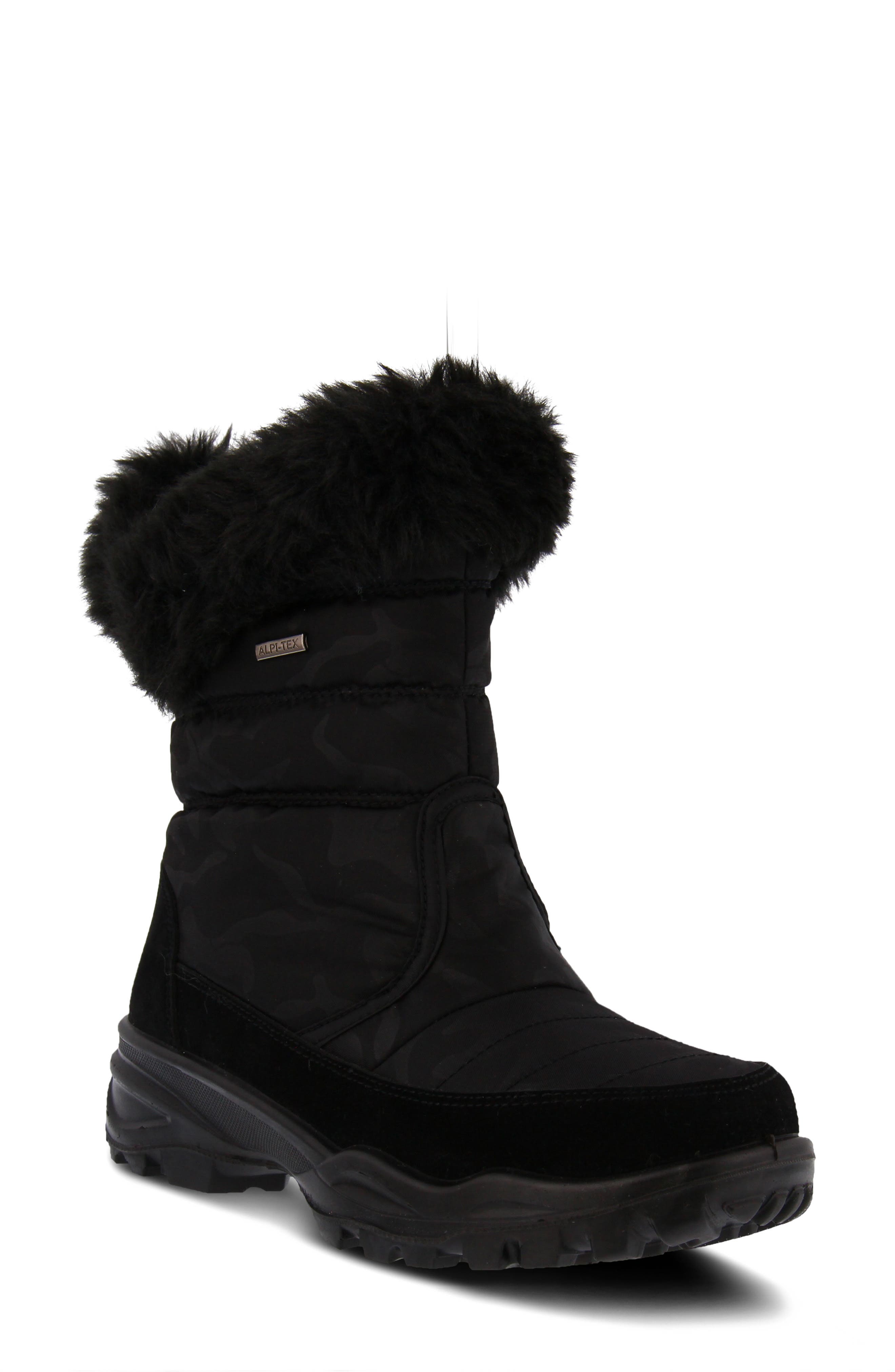 Spring Step Korine Waterproof Faux Fur Bootie