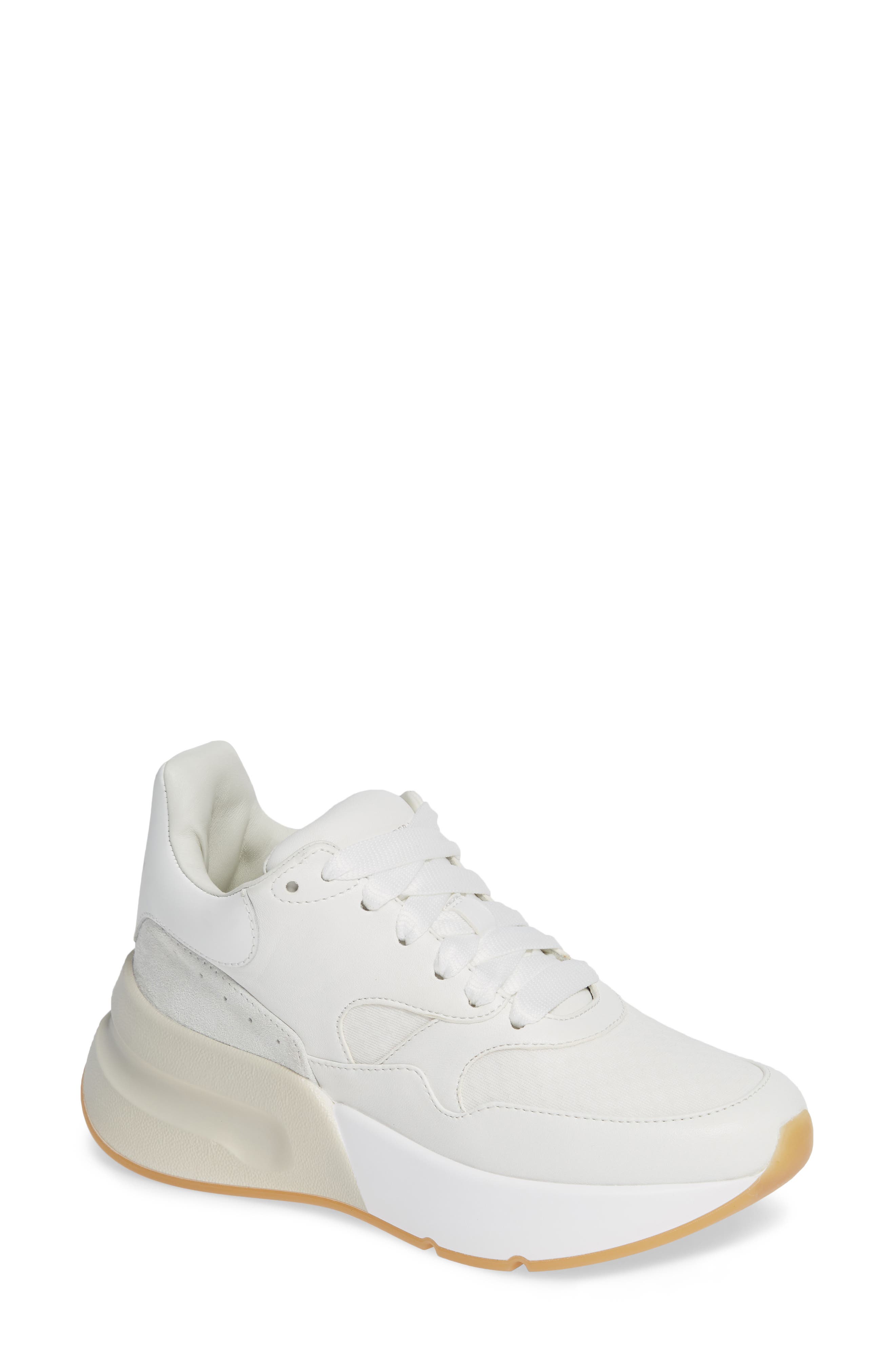 Alexander Mcqueen Oversized Lace-Up Sneaker - White