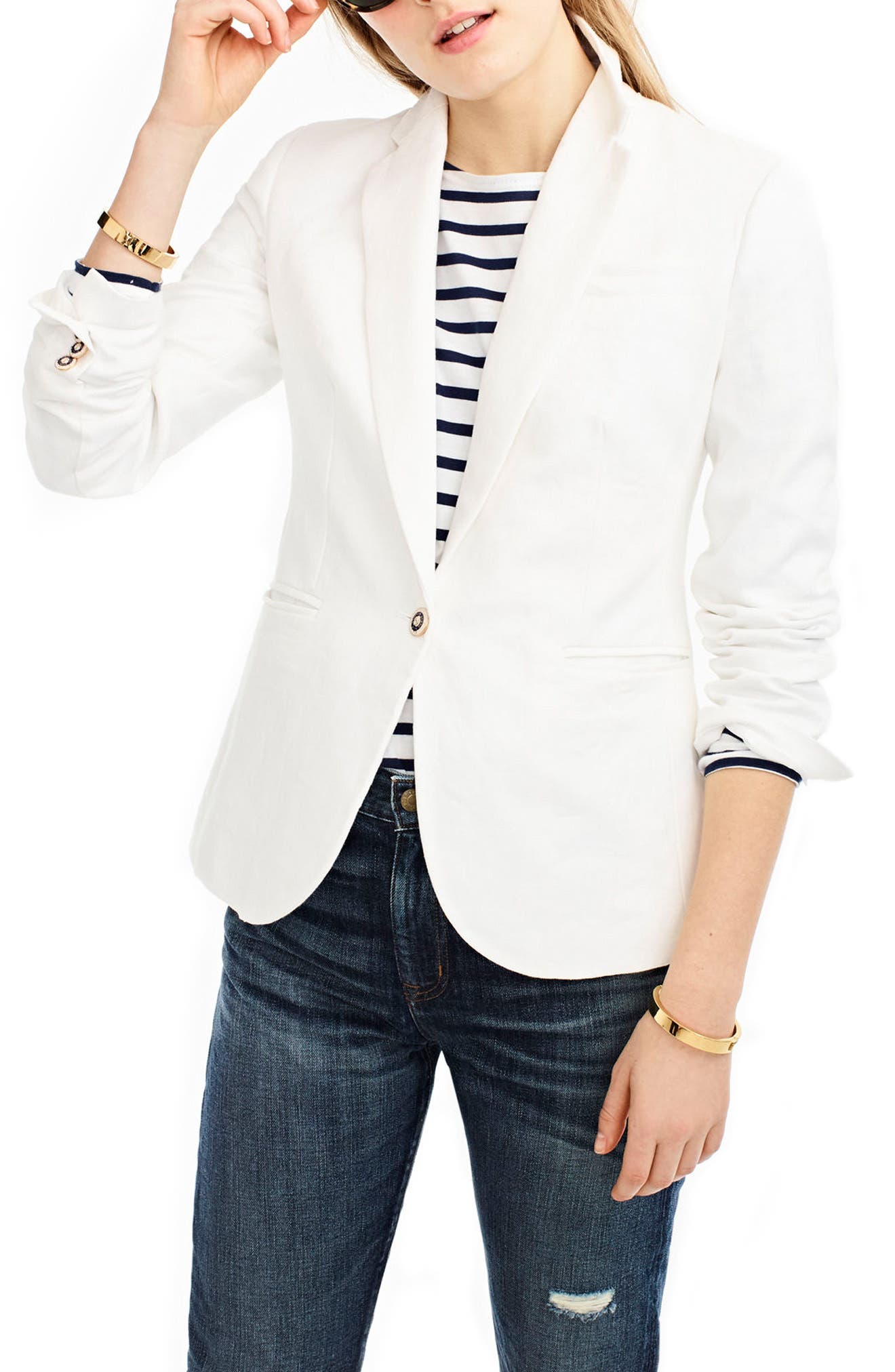J.Crew Campbell Linen Blazer (Regular & Petite) Nordstrom