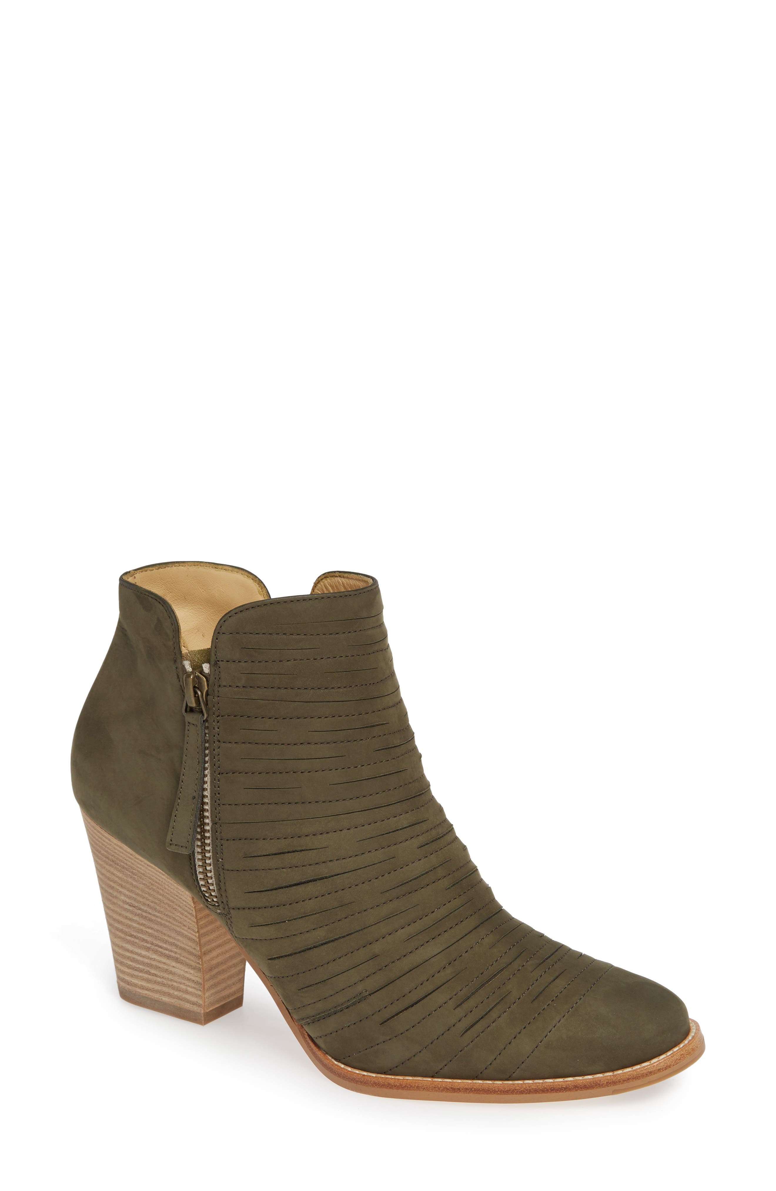Paul Green Malibu Sliced Zip Bootie - Green
