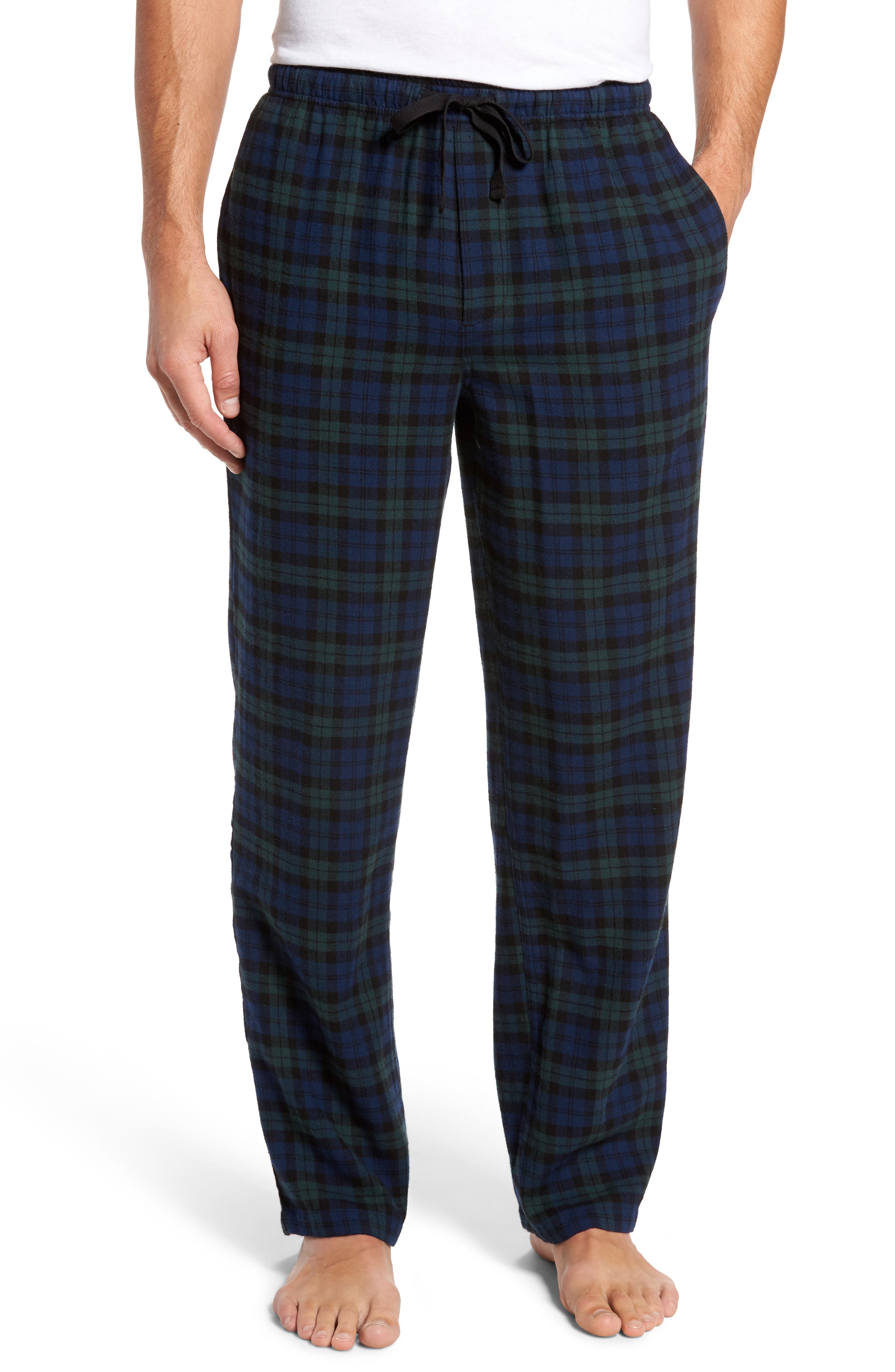 Nordstrom Shop Flannel Pajama Pants, Blue