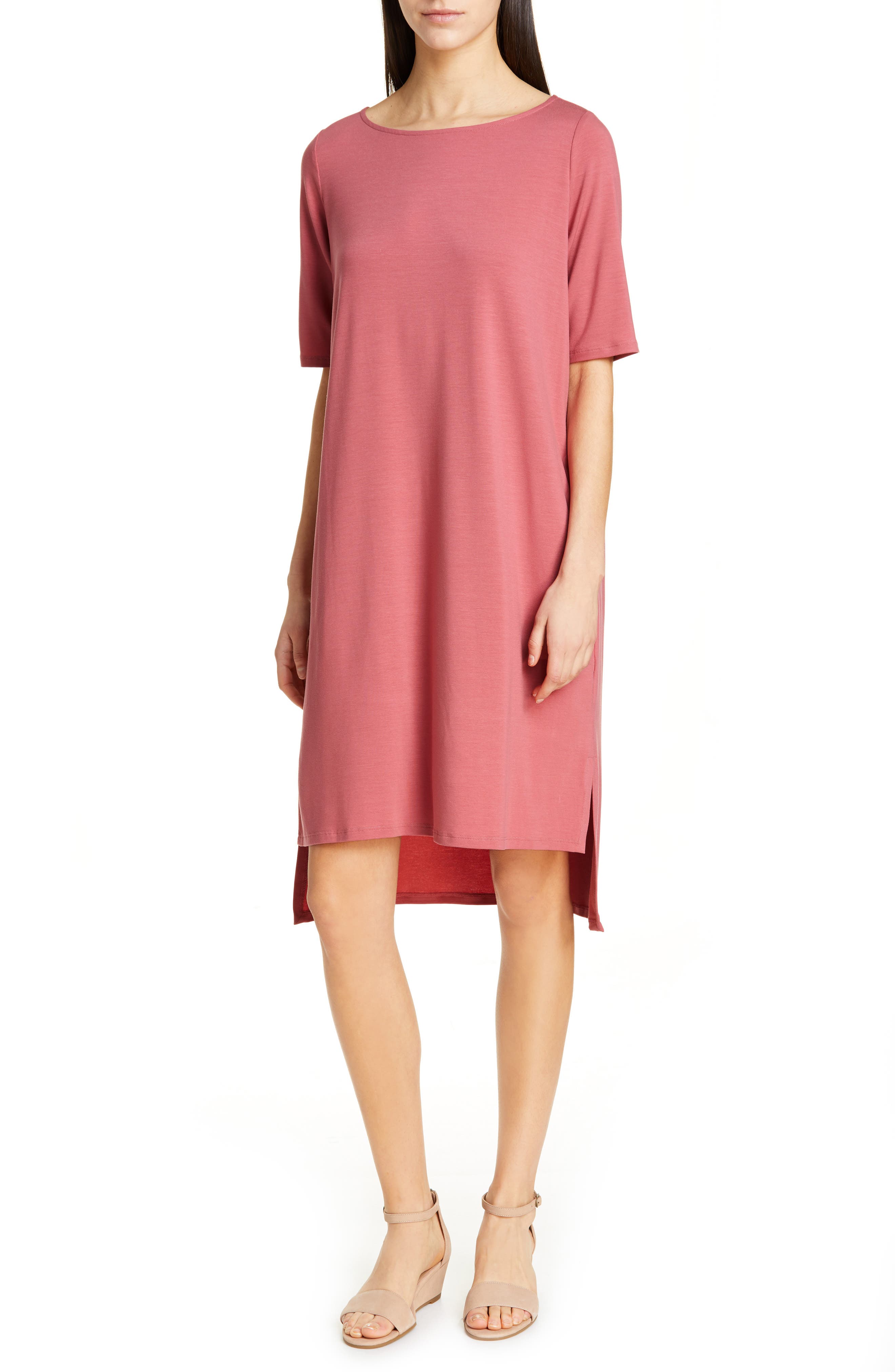 Eileen Fisher High/low Shift Dress, Orange
