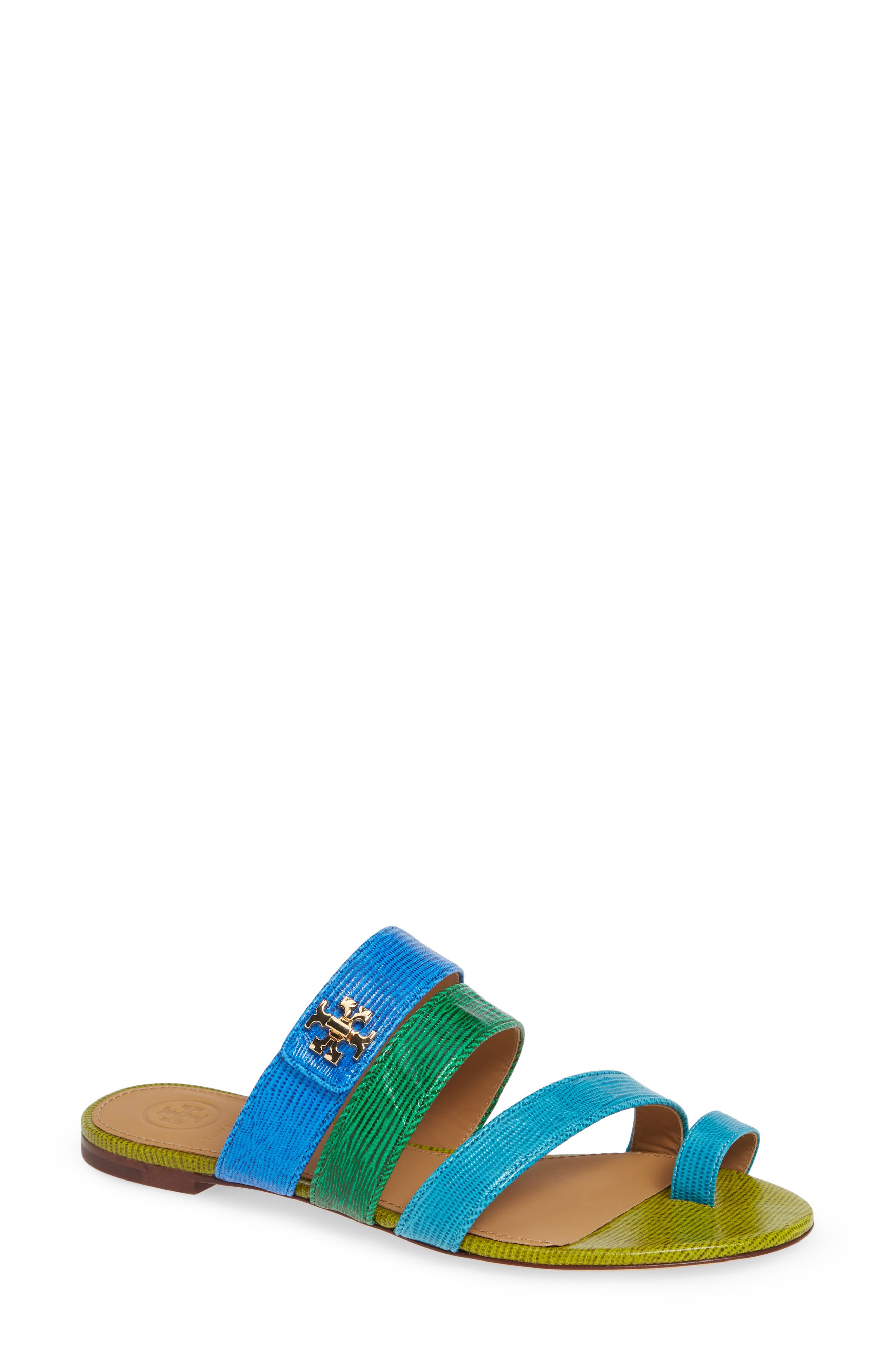 Tory Burch Kira Toe Ring Sandal- Blue