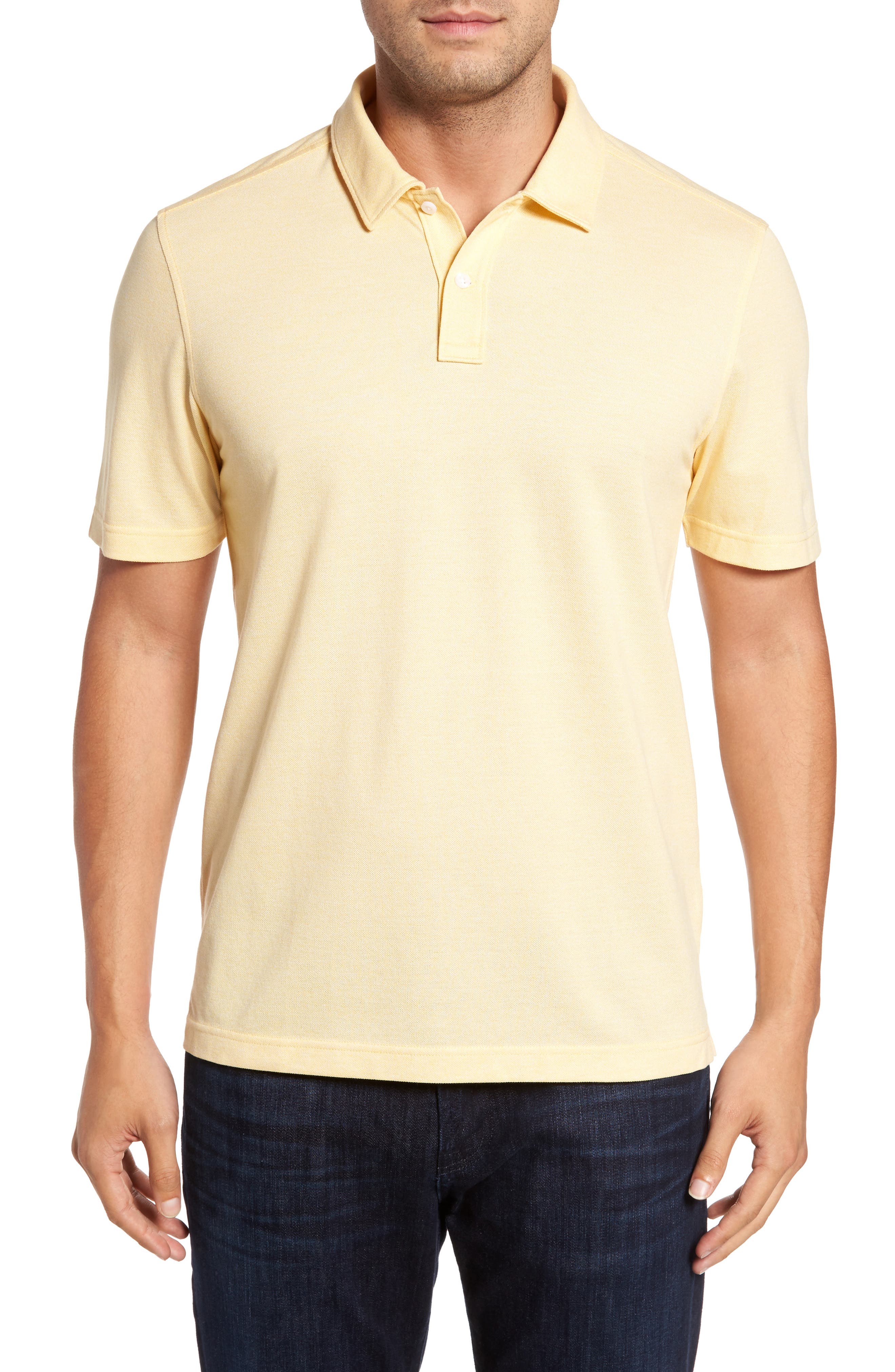 Nordstrom Shop Regular Fit Polo, Yellow
