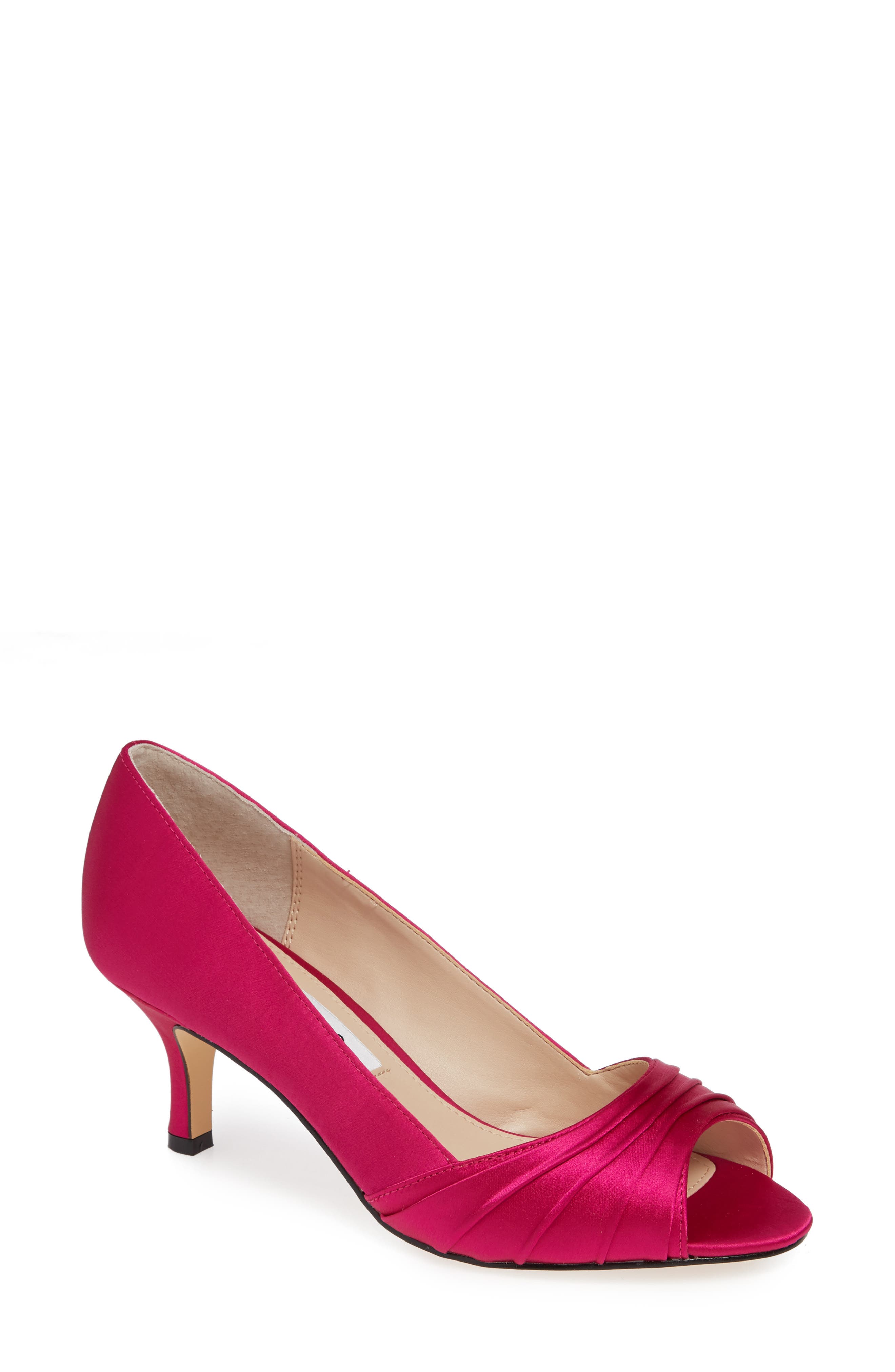 Nina Chezare Peep Toe Pump, Pink