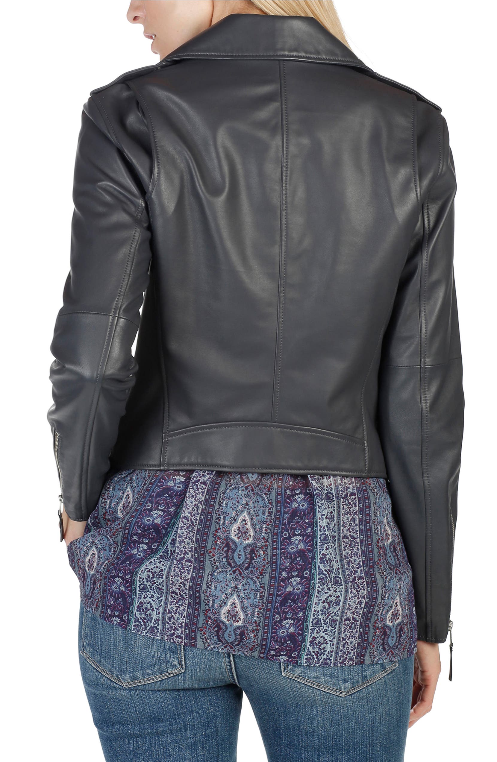 Paige Danette Leather Moto Jacket Nordstrom