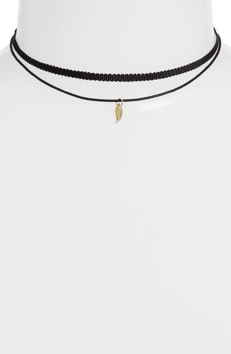 Jules Smith 'Tiny Leaf - Ceres' Choker Necklace | Nordstrom