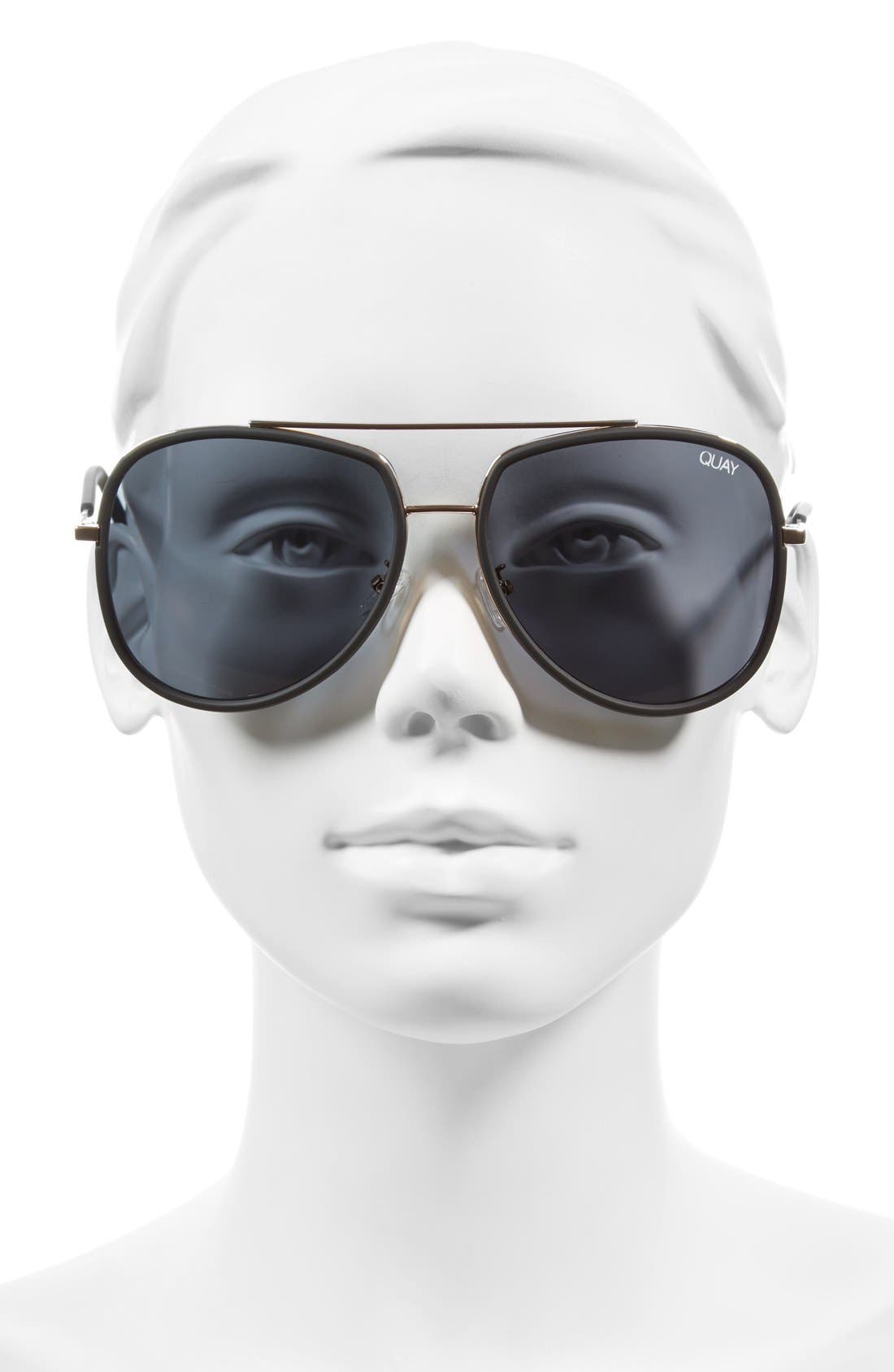 Quay Australia 'Needing Fame' 65mm Aviator Sunglasses Nordstrom