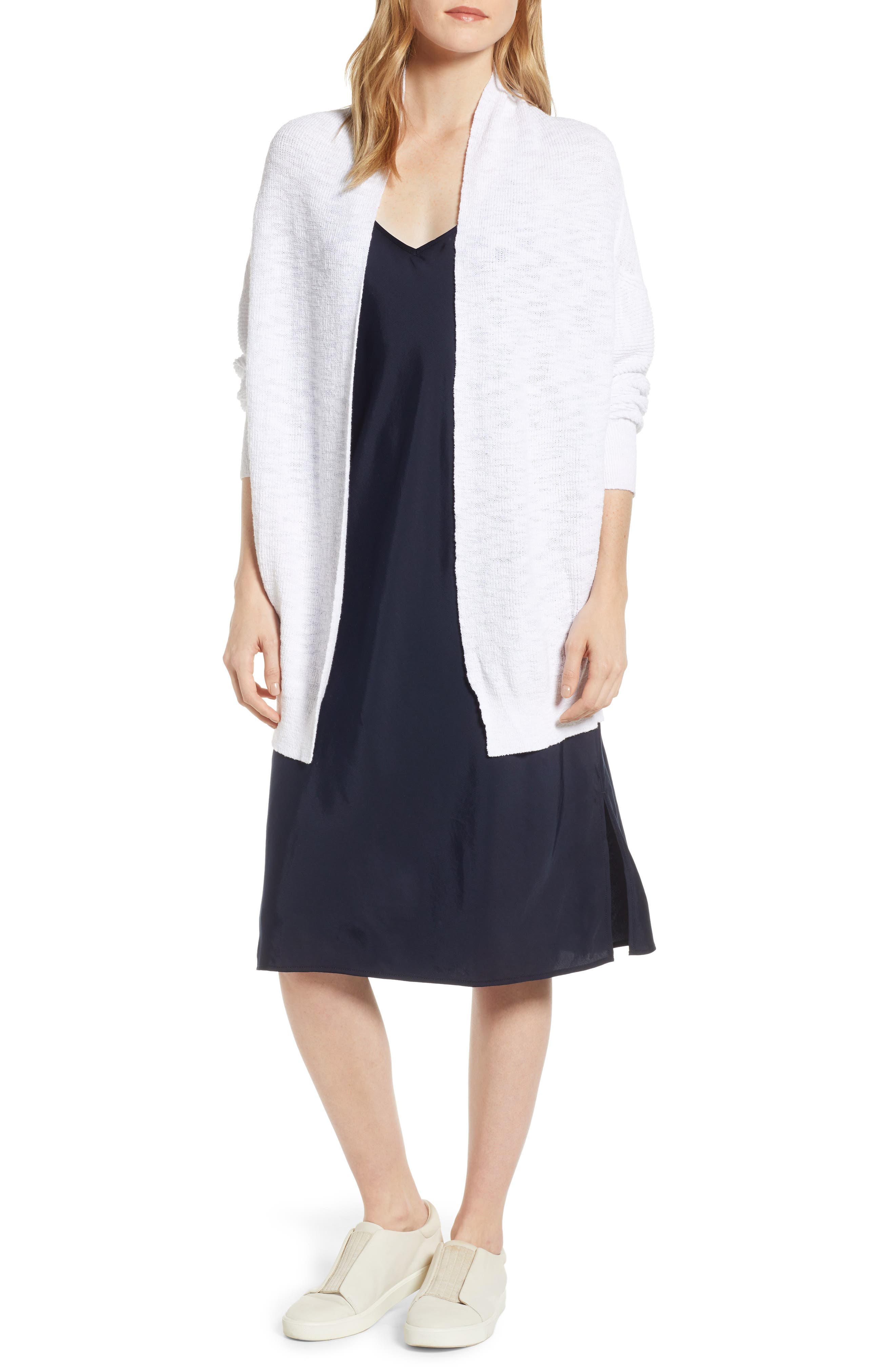 Lou & Grey Villa Open Cardigan, White