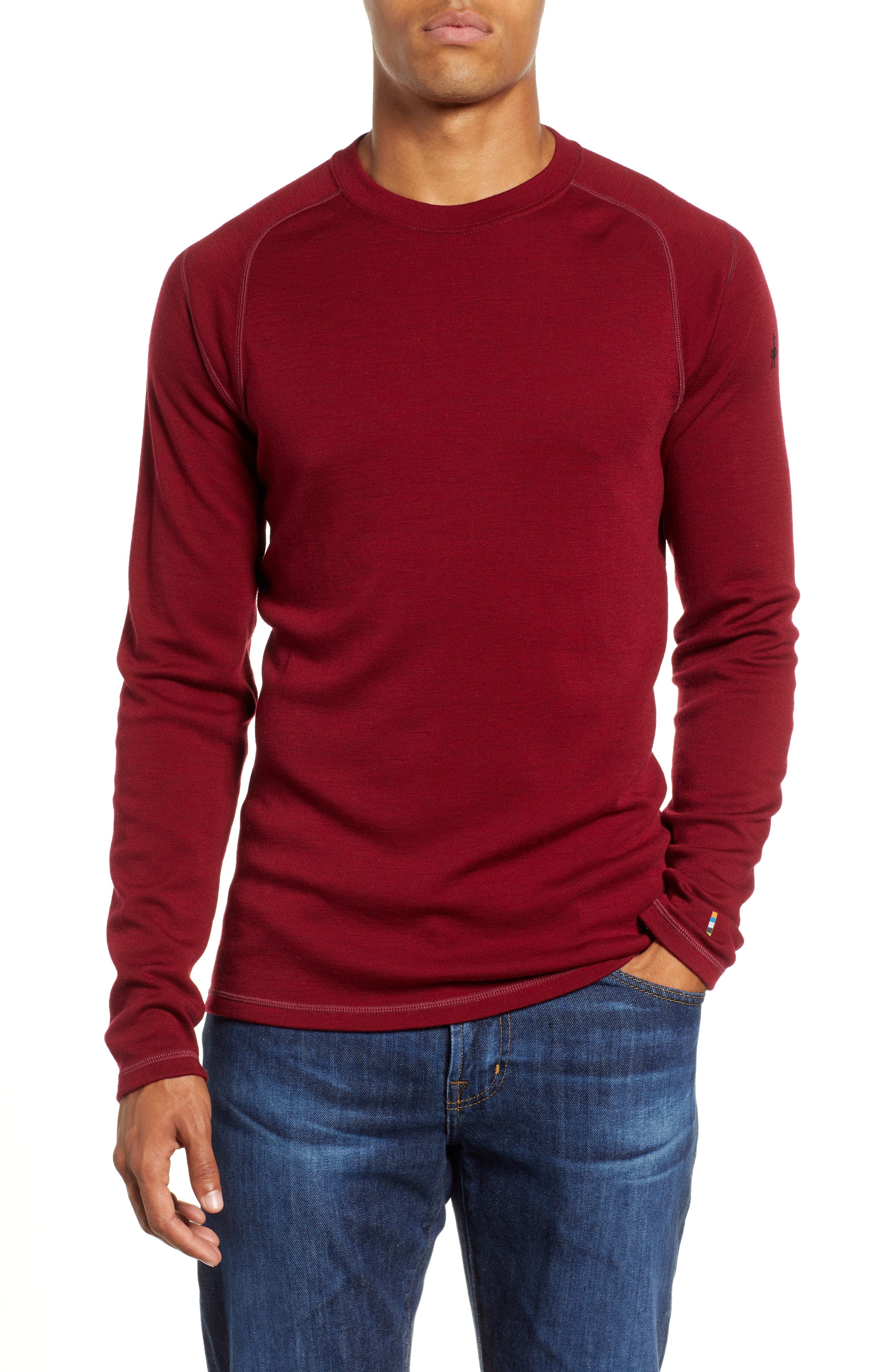 Smartwool Merino 250 Wool Long Sleeve T-Shirt, Red