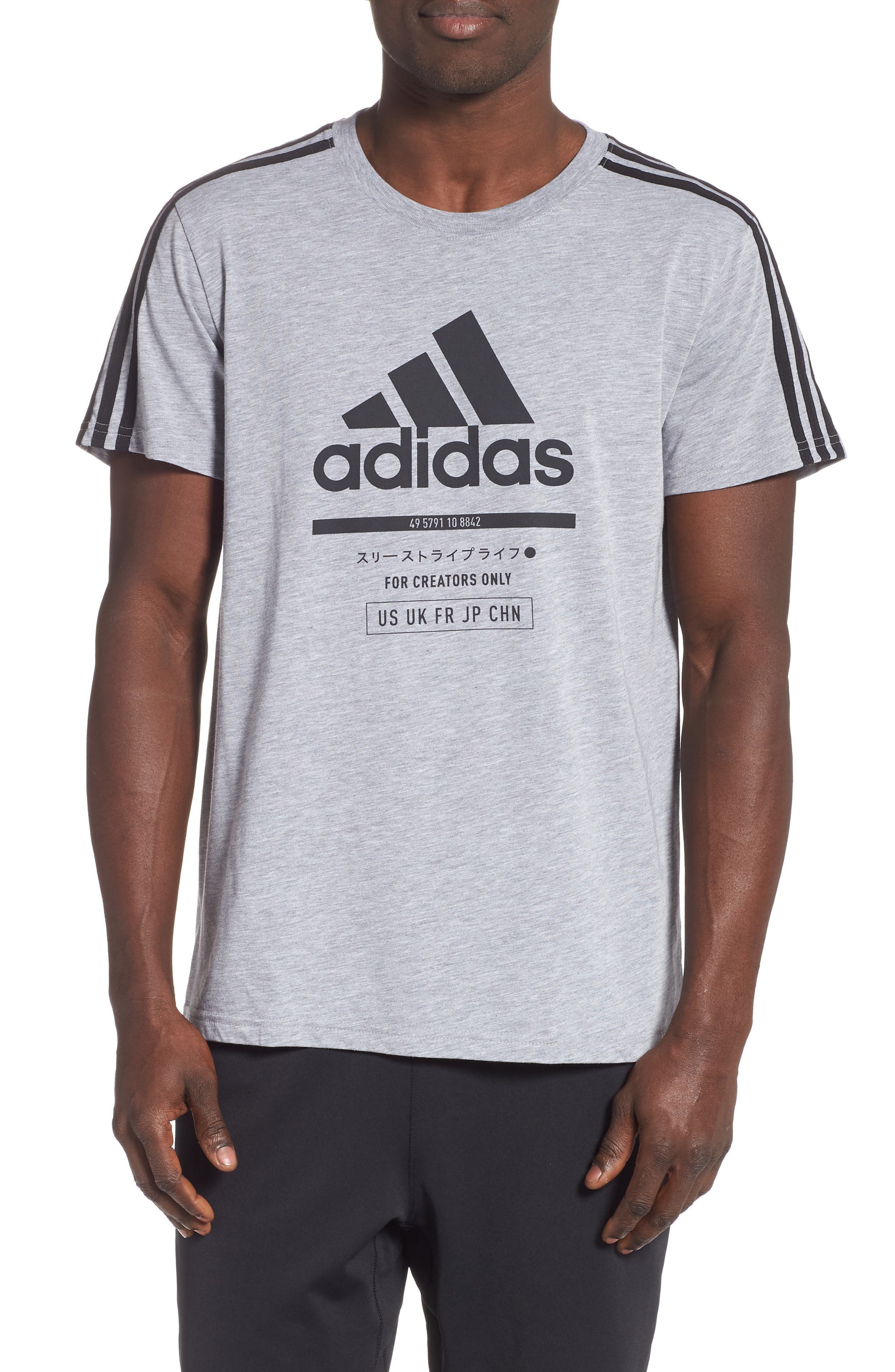 Adidas Classic International T-Shirt, Grey