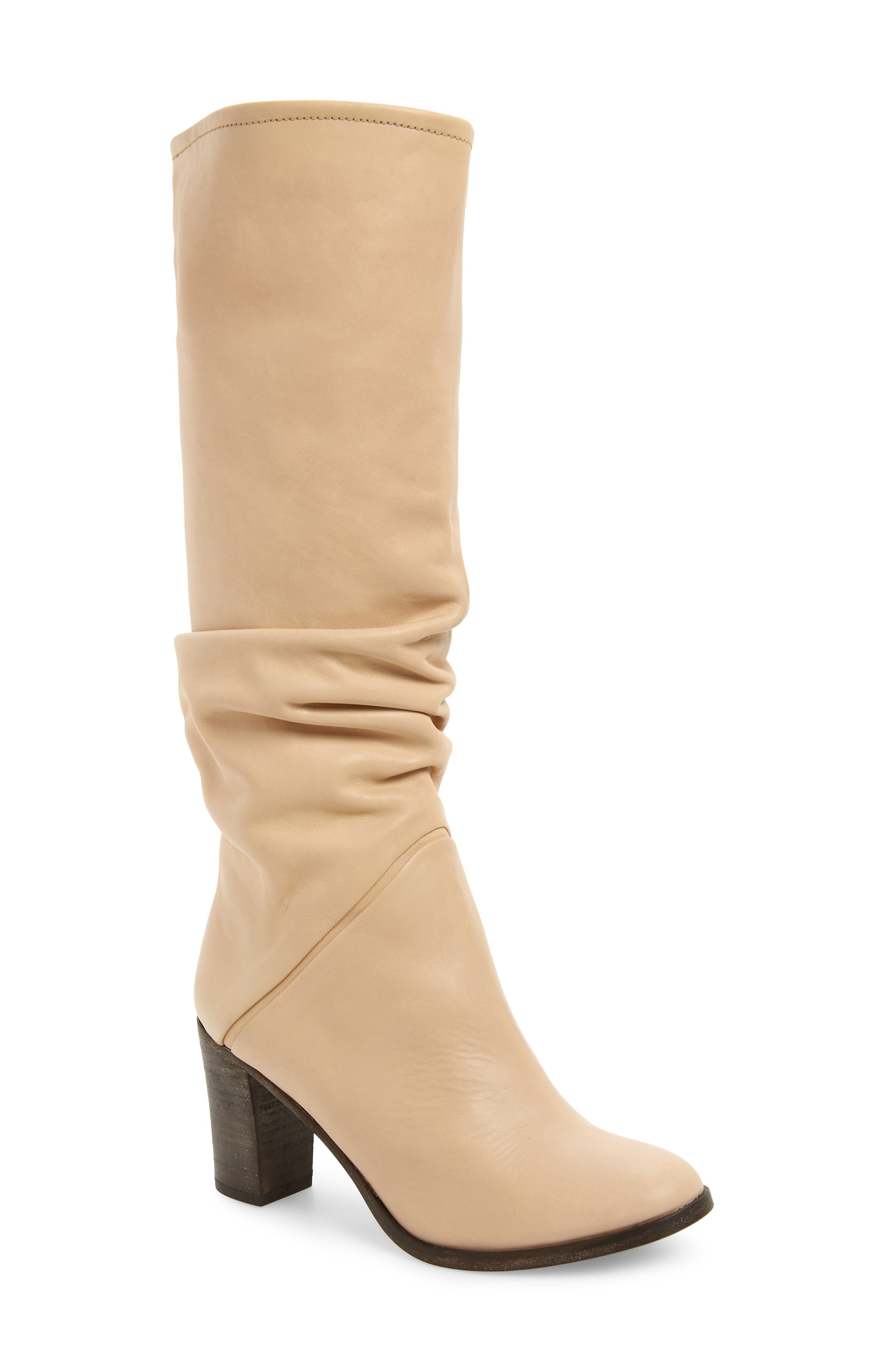 Free People Tennison Knee High Boot, Beige