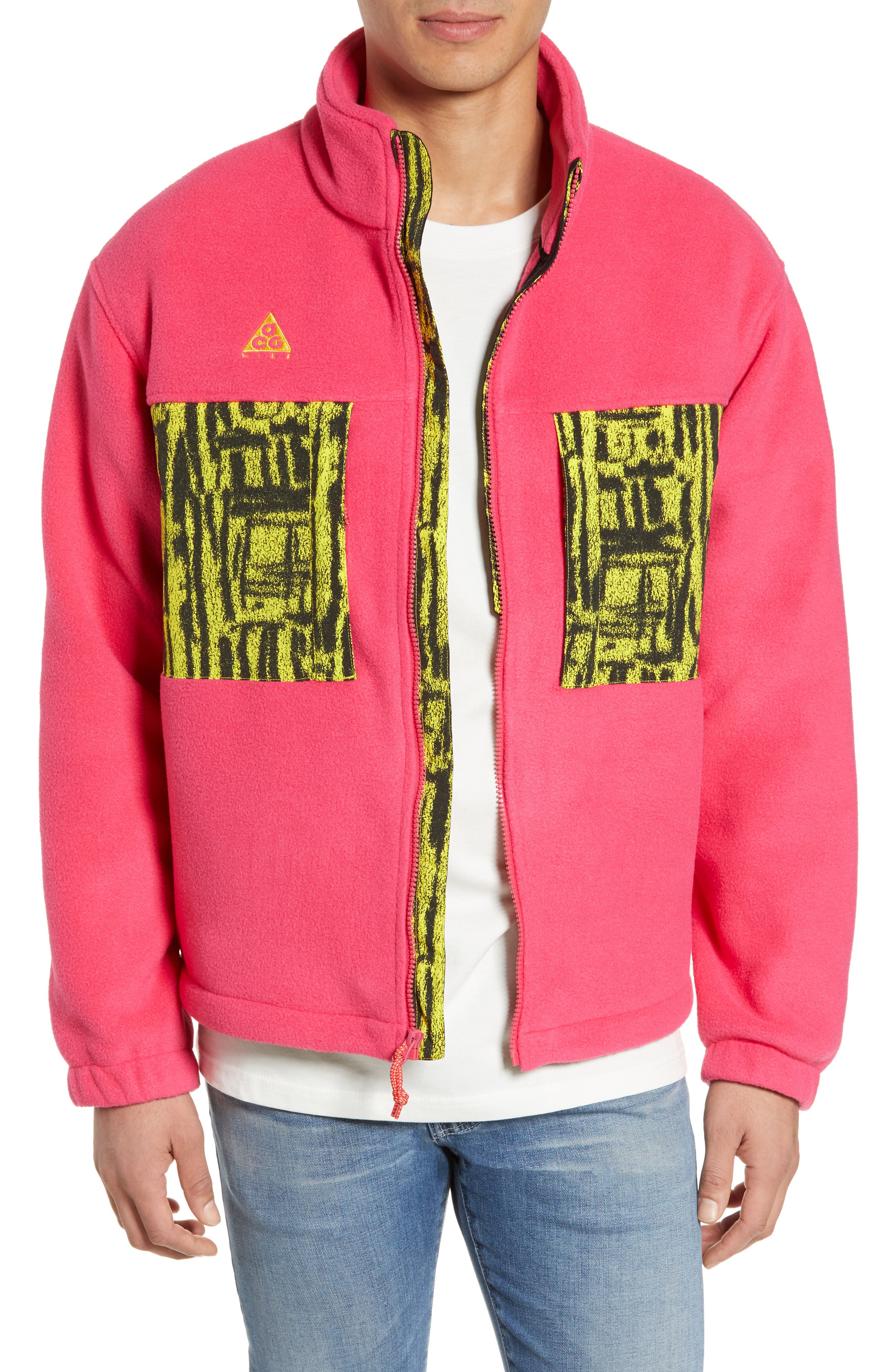 Nike Acg Fleece Jacket, Pink