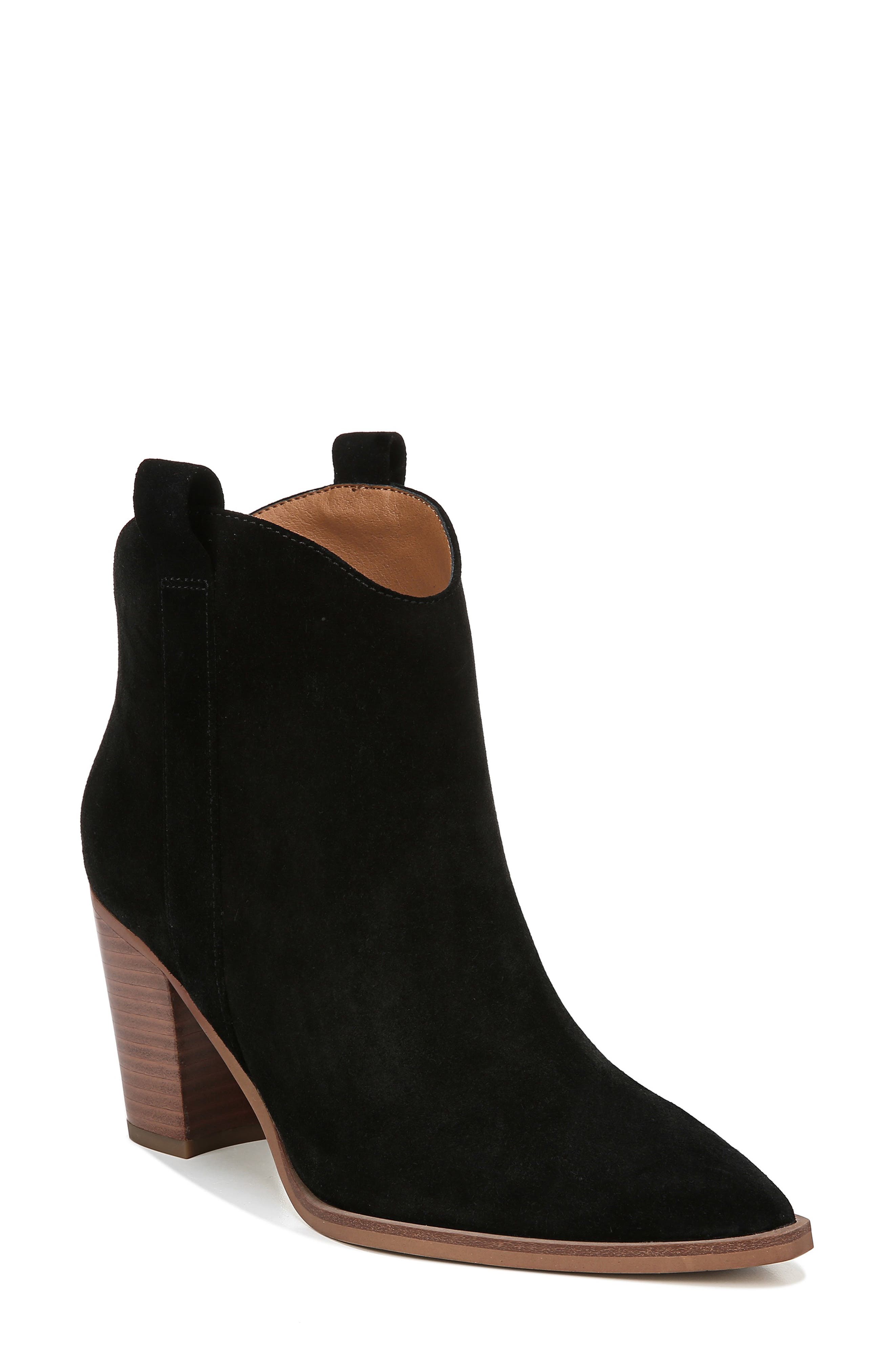Sarto By Franco Sarto Ella Western Bootie, Black