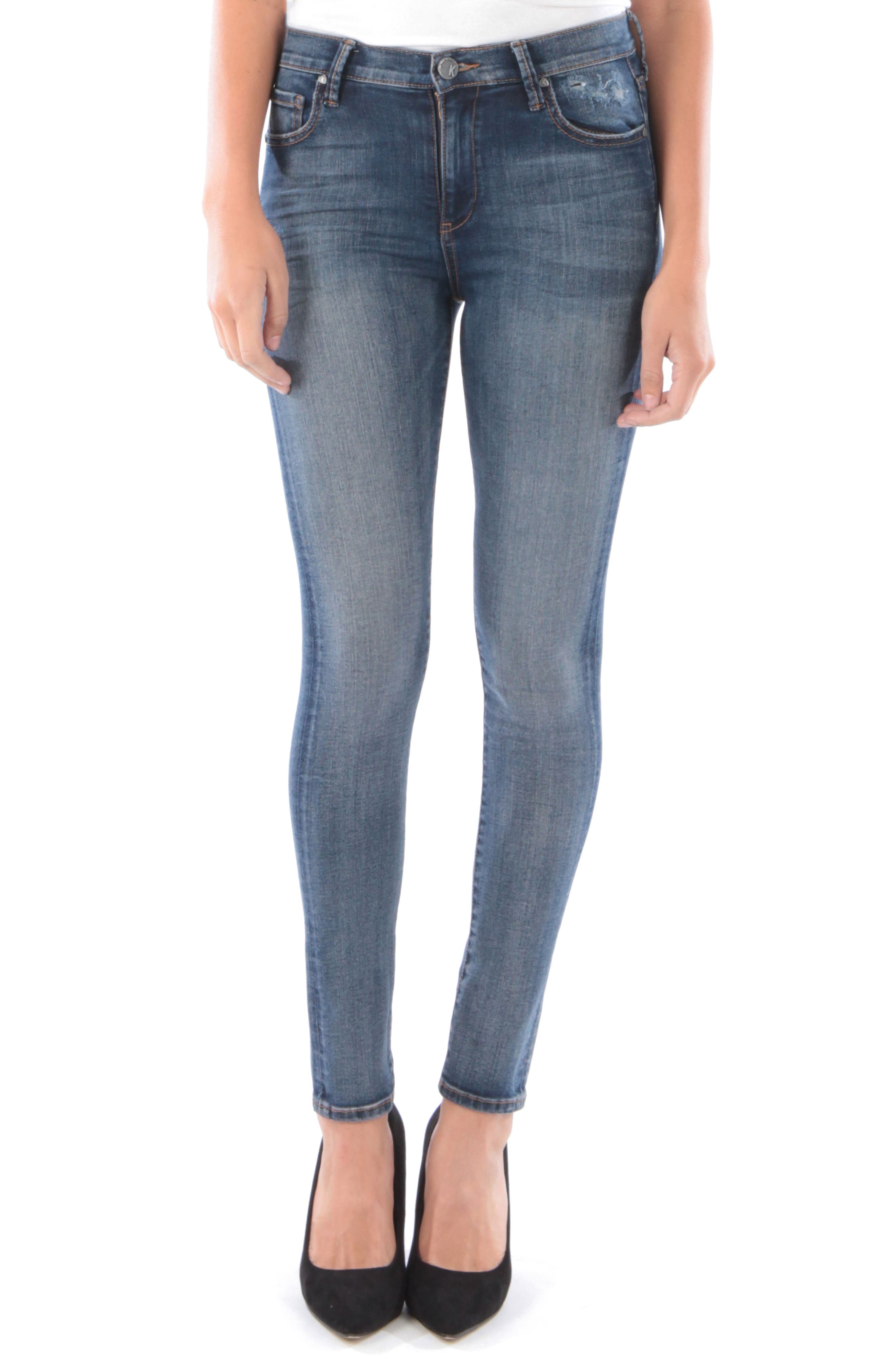 Kut From The Kloth Mia High Waist Skinny Jeans, Blue