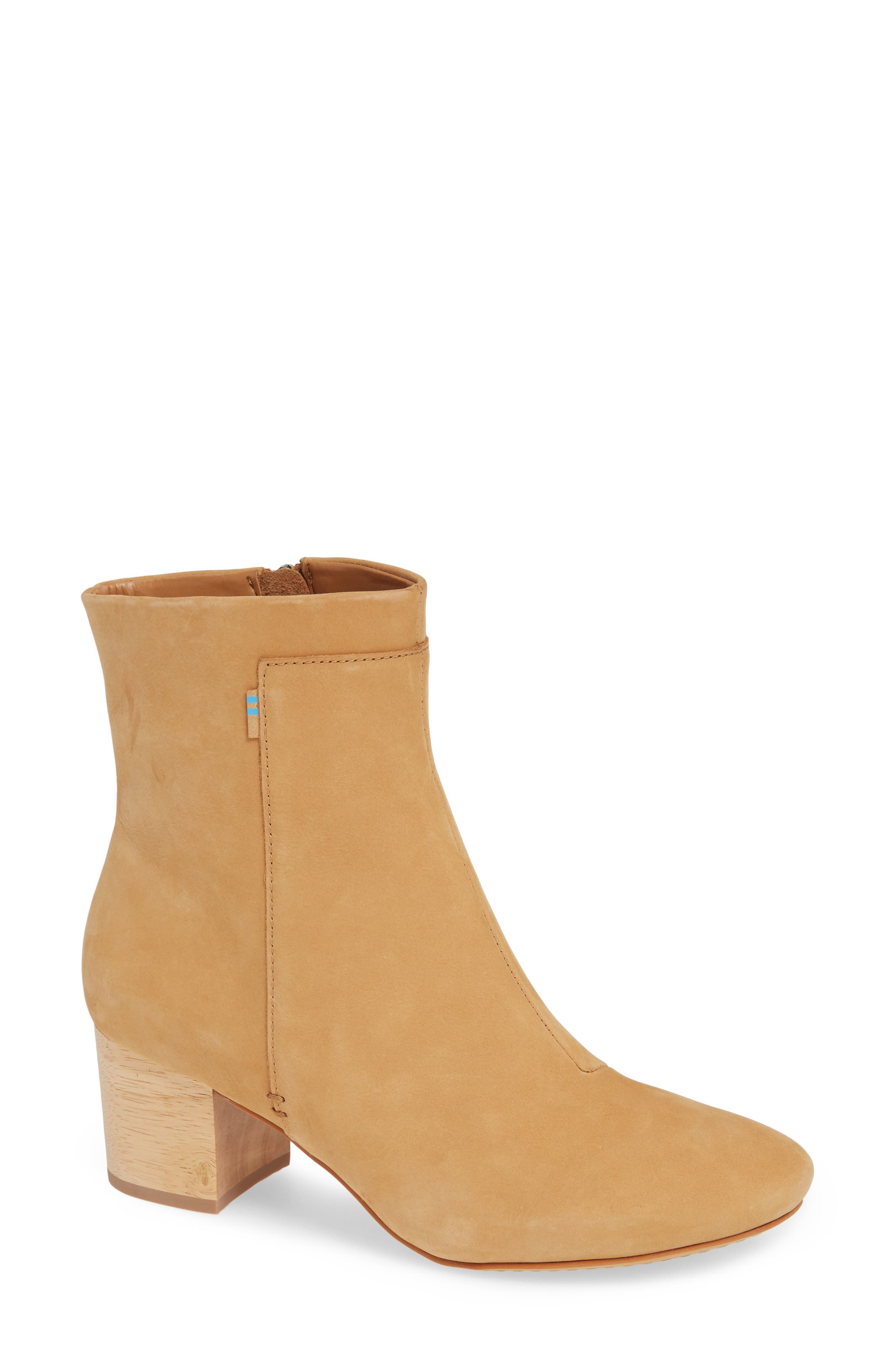 Toms Evie Bootie In Honey Nubuck | ModeSens