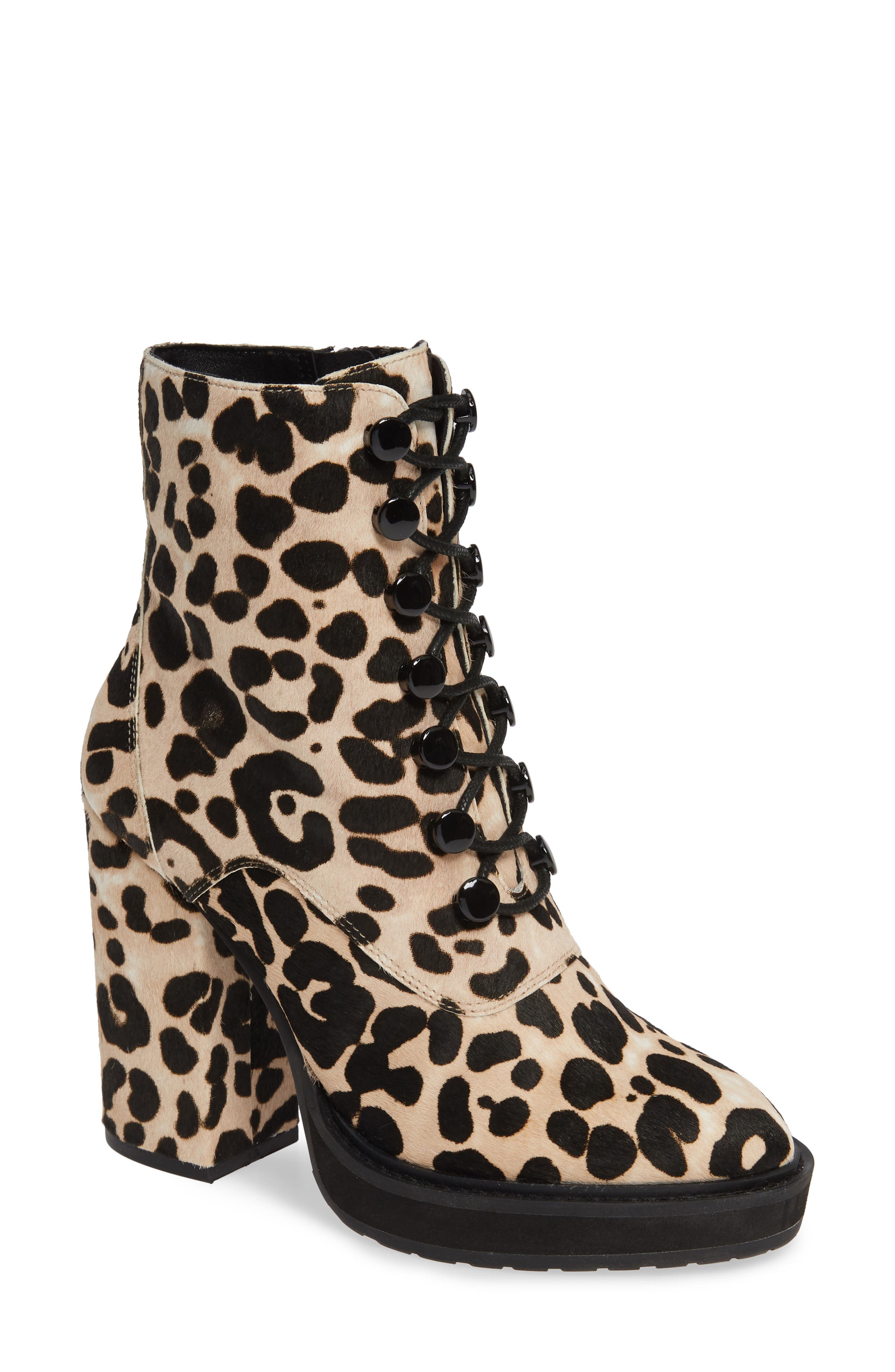 Linea Paolo Hadrea Ii Genuine Calf Hair Bootie- White