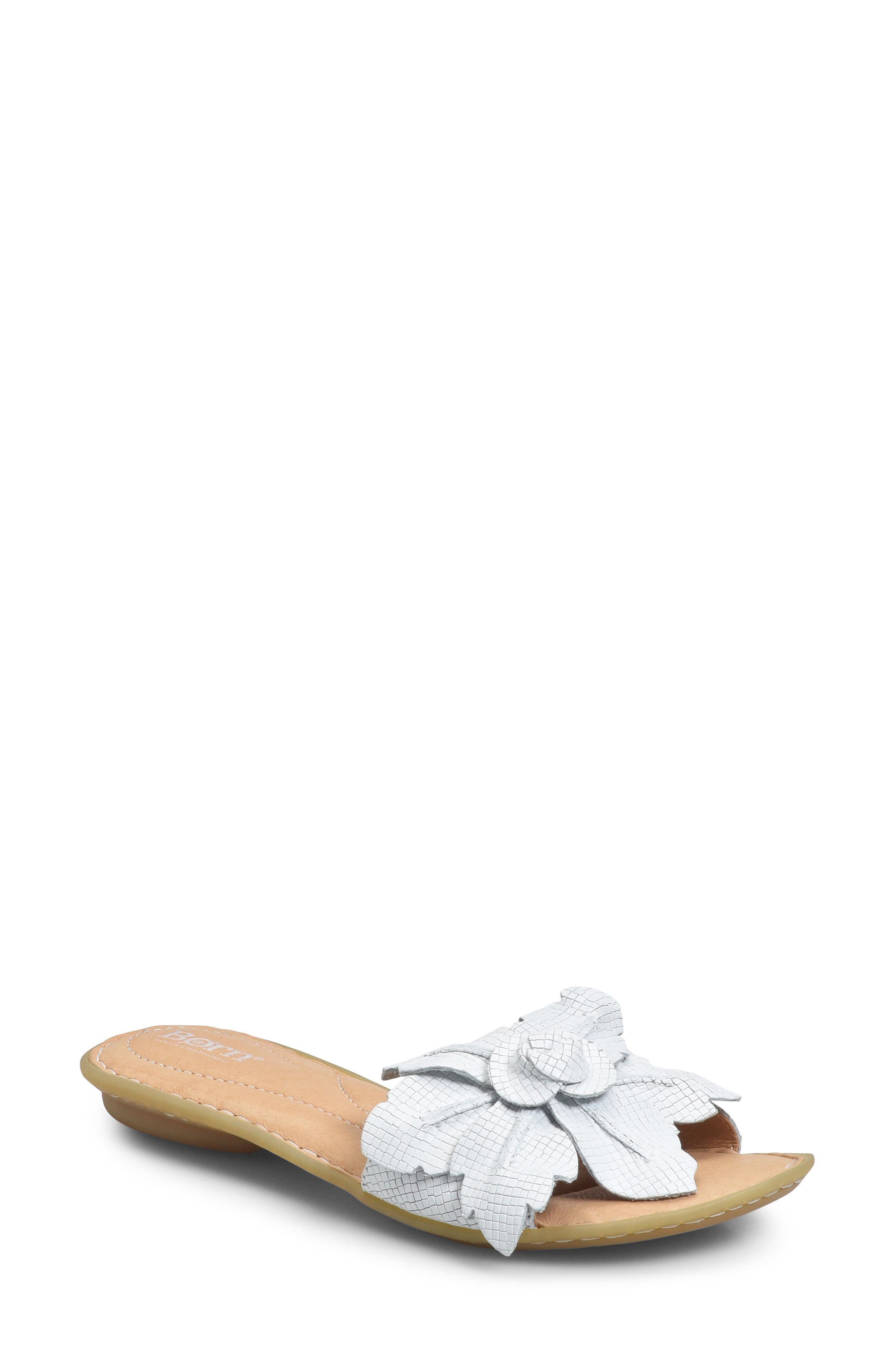 B?rn Mai Floral Sandal, White