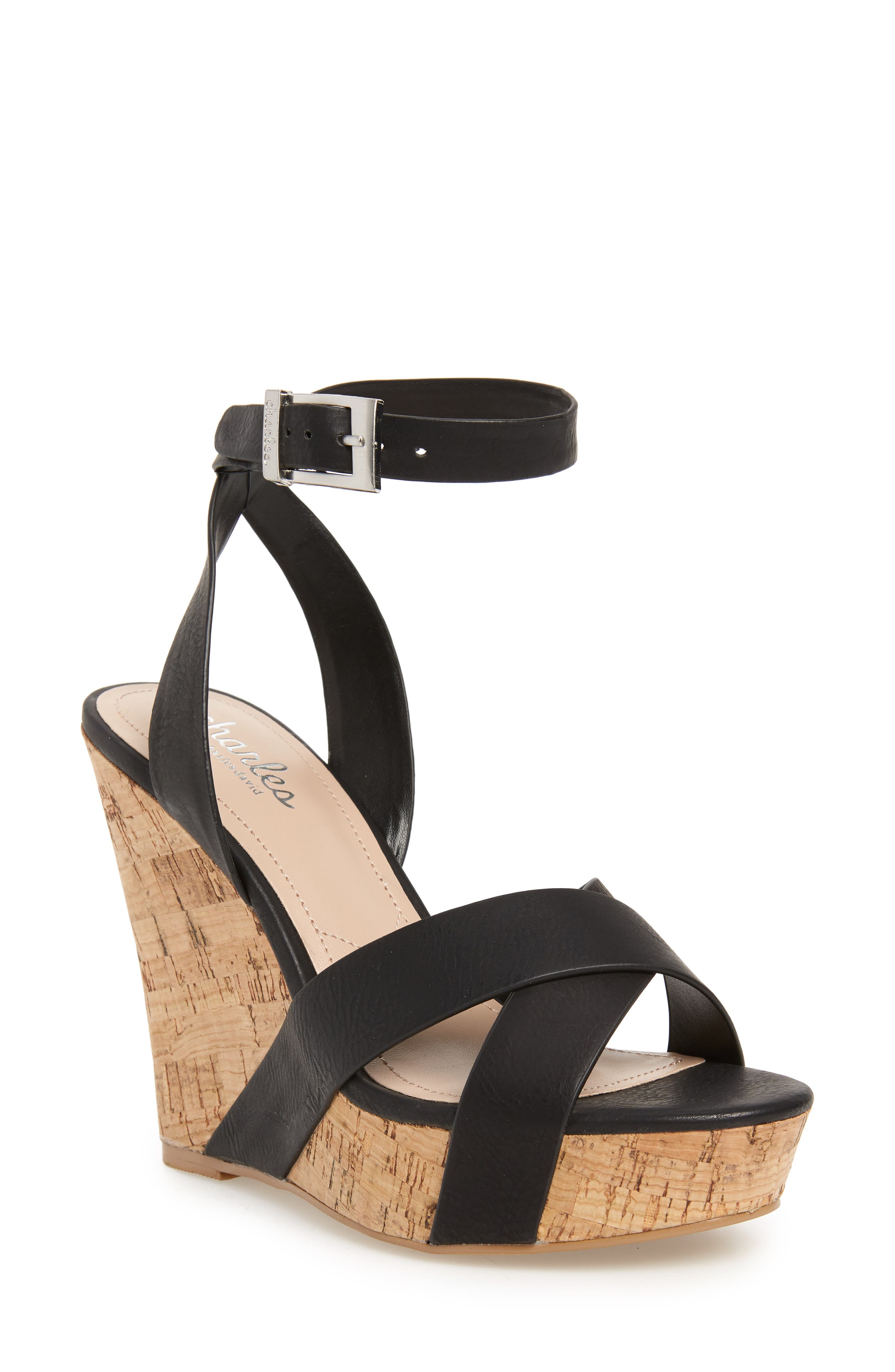 Charles By Charles David Aleck Platform Wedge Sandal