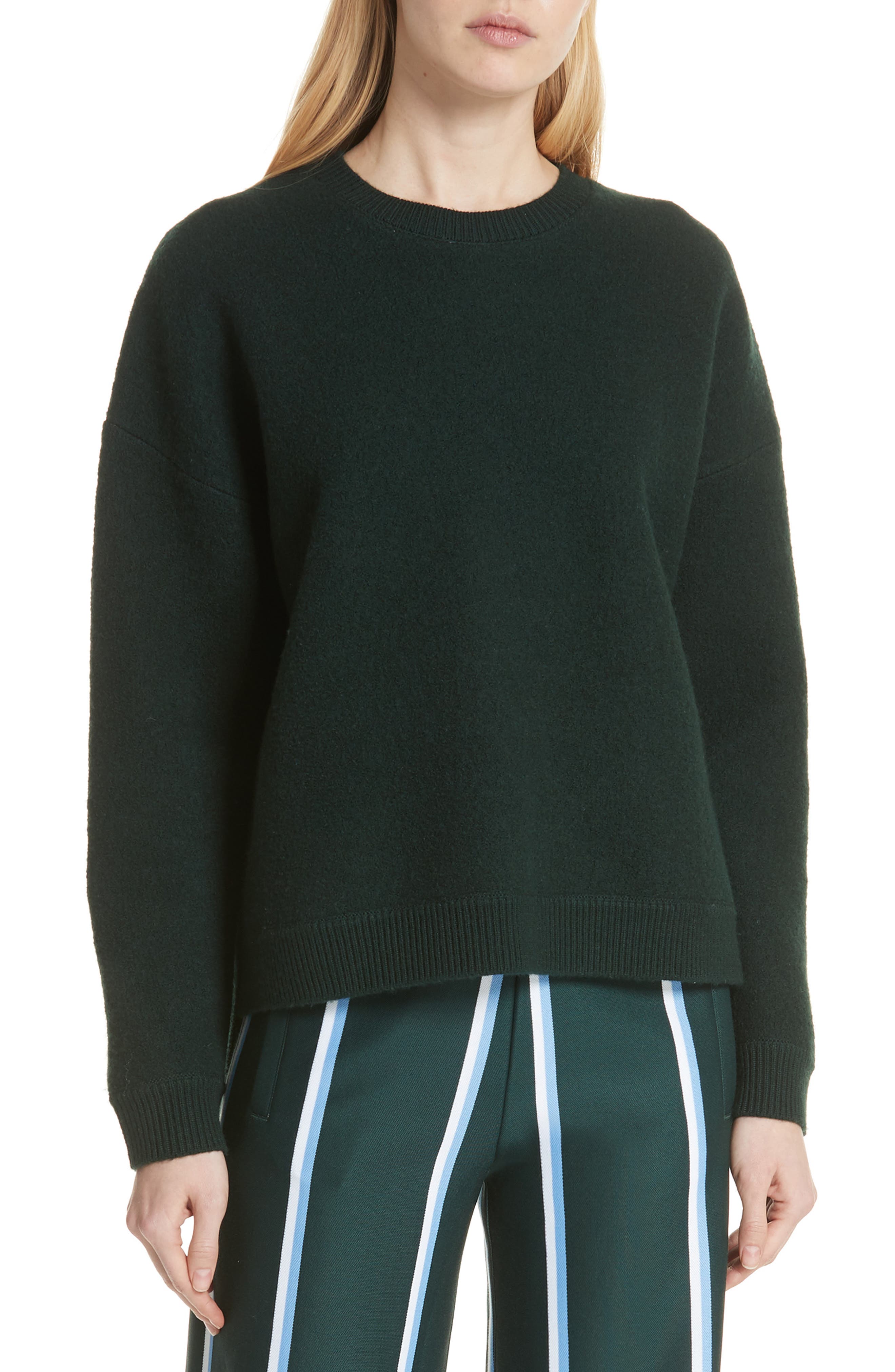 Tory Sport Drop Hem Wool Sweater