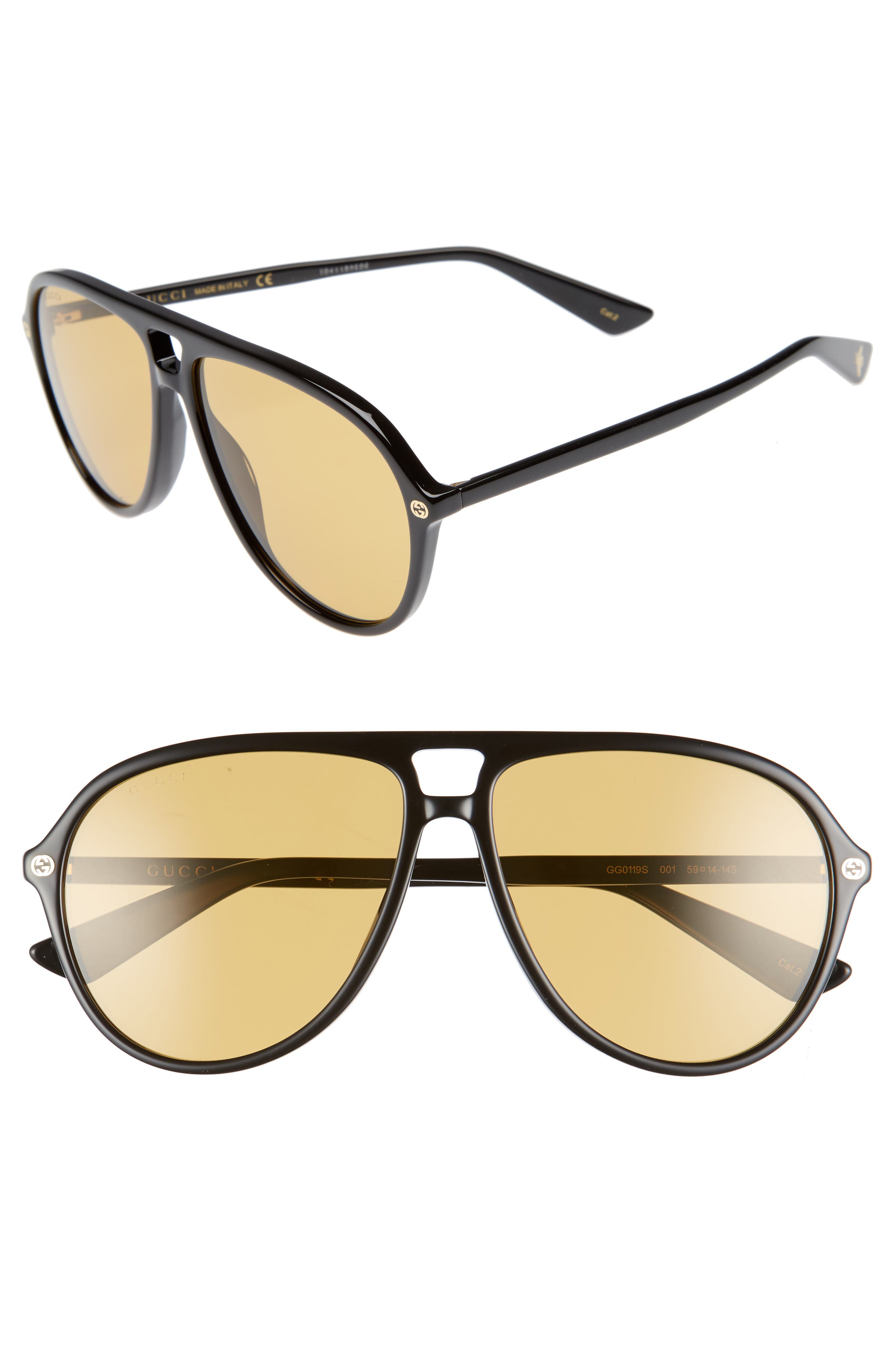 Gucci Pilot 59mm Sunglasses Nordstrom