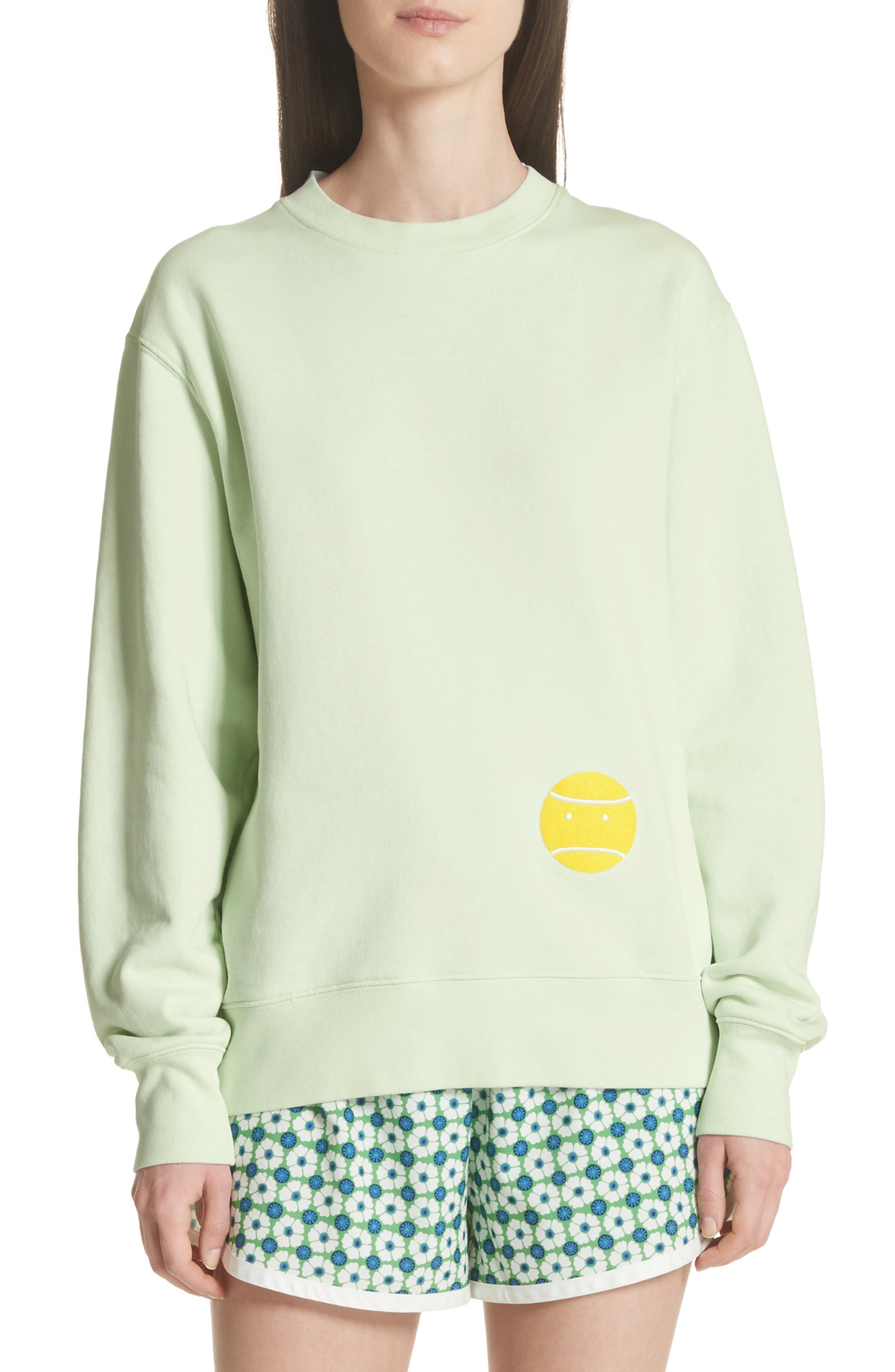 Tory Sport Little Grump French Terry Sweatshirt, Green