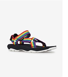 Rainbow sport sandals for girls.