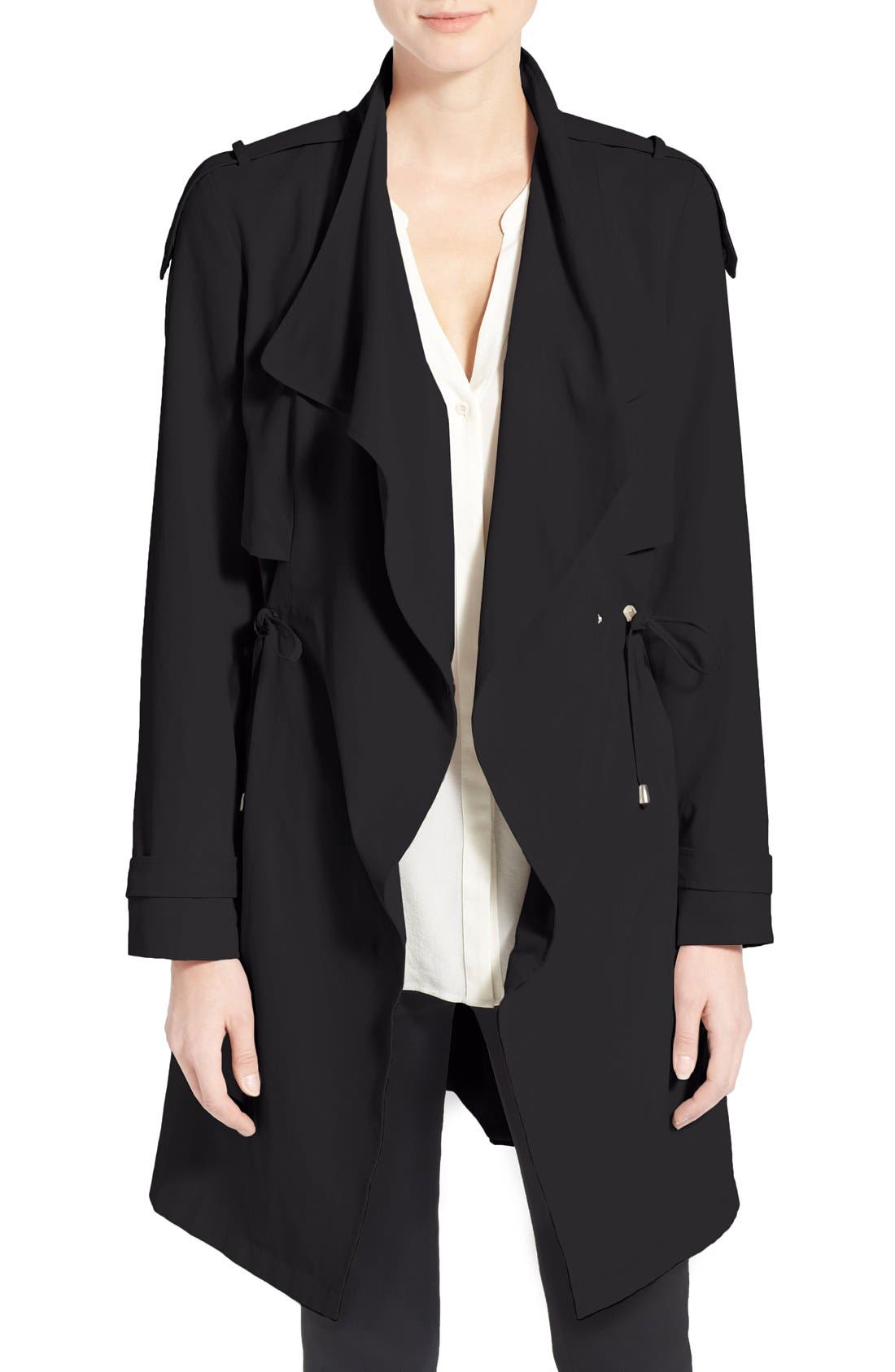 French Connection Drape Front Trench Coat Nordstrom