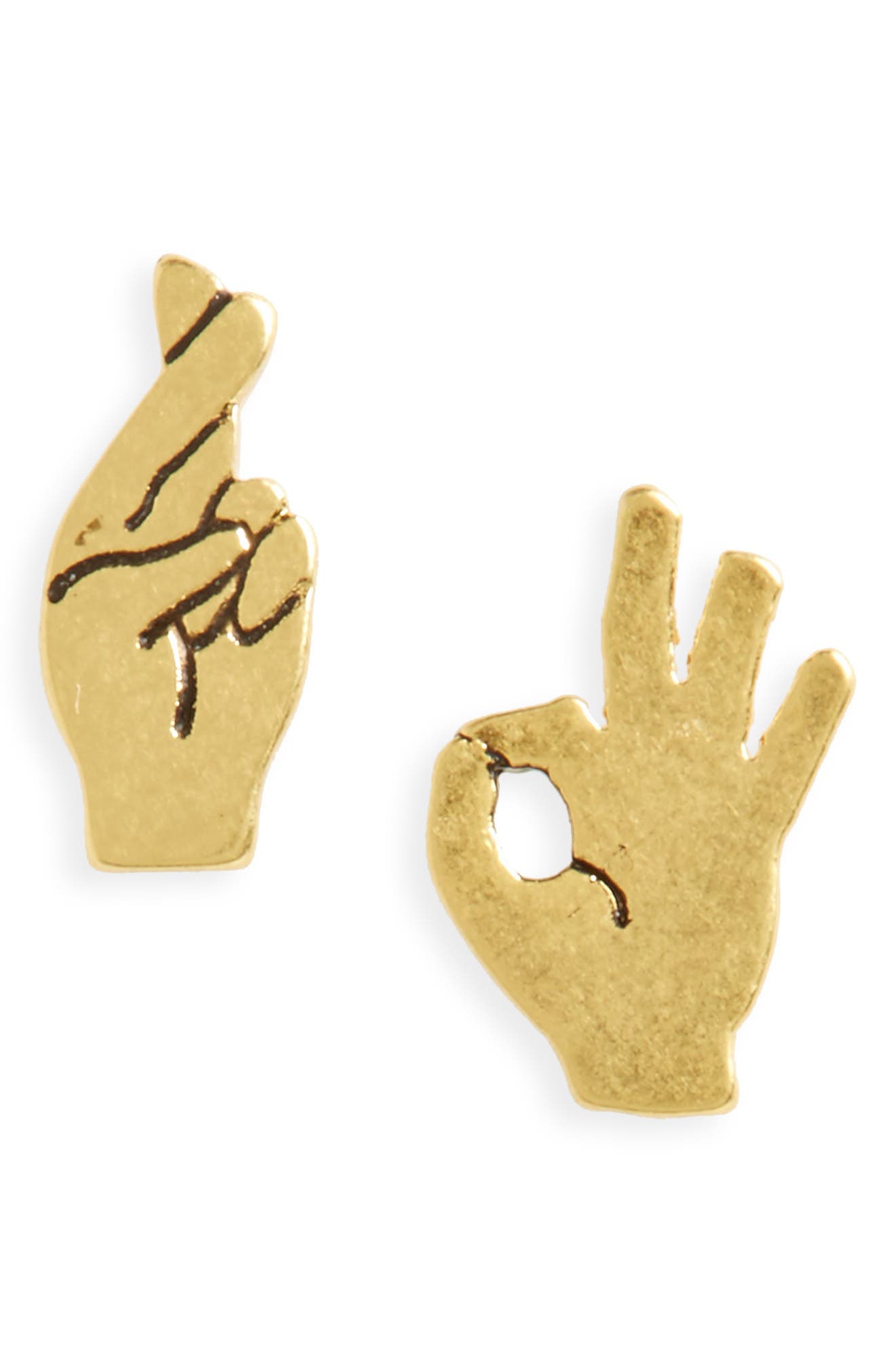 Madewell Hand Stud Earrings Nordstrom