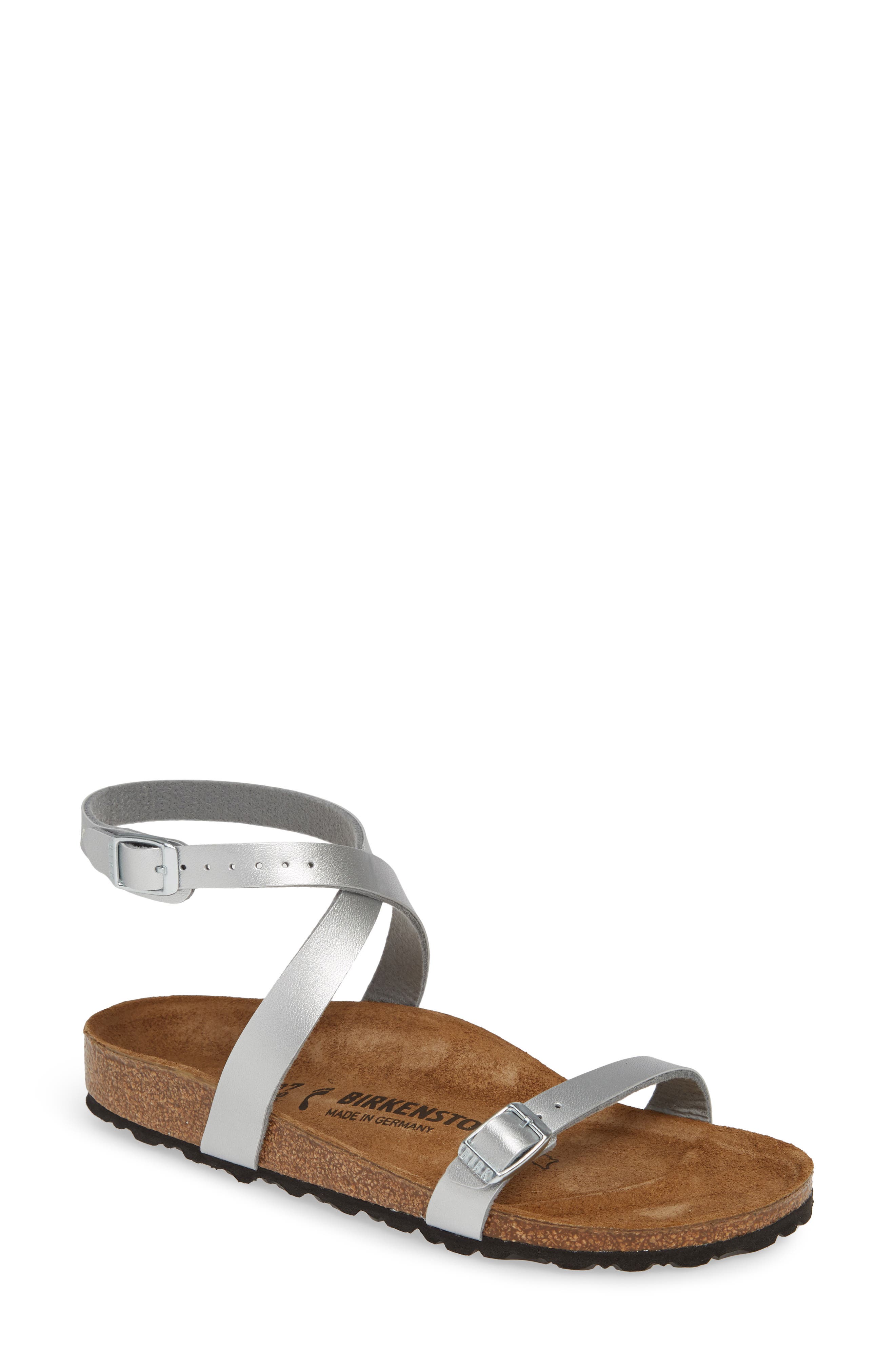 Birkenstock Daloa Ankle Strap Sandal, Metallic