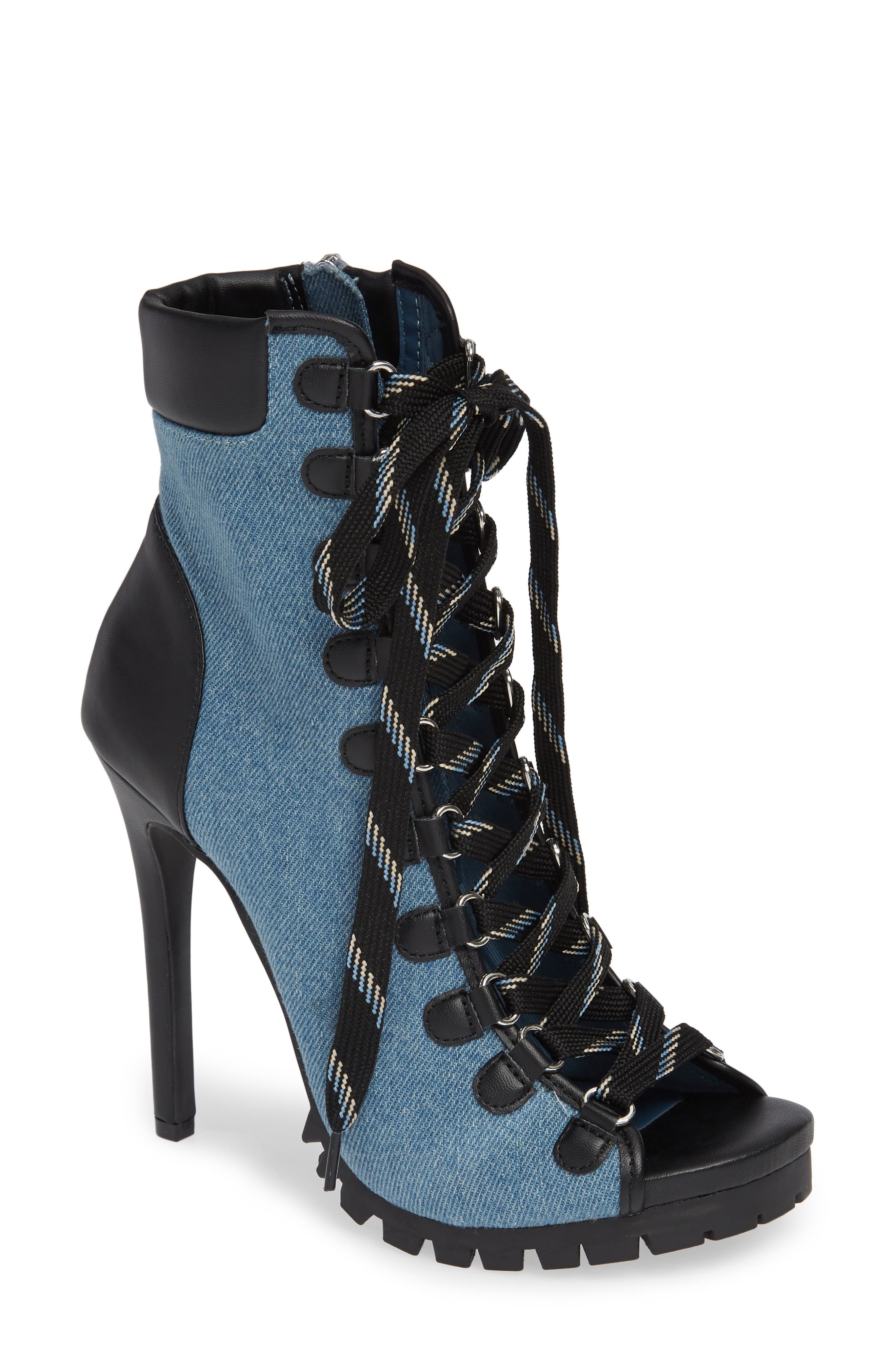 Steve Madden Fearless Corset Bootie- Blue