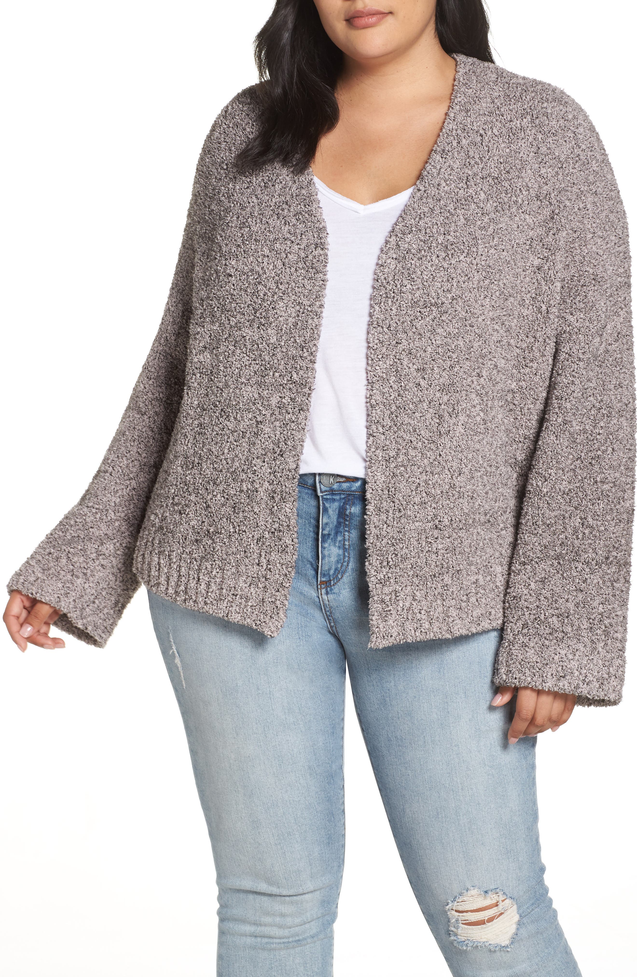 Plus Size Bp. Fluffy Cardigan, Pink