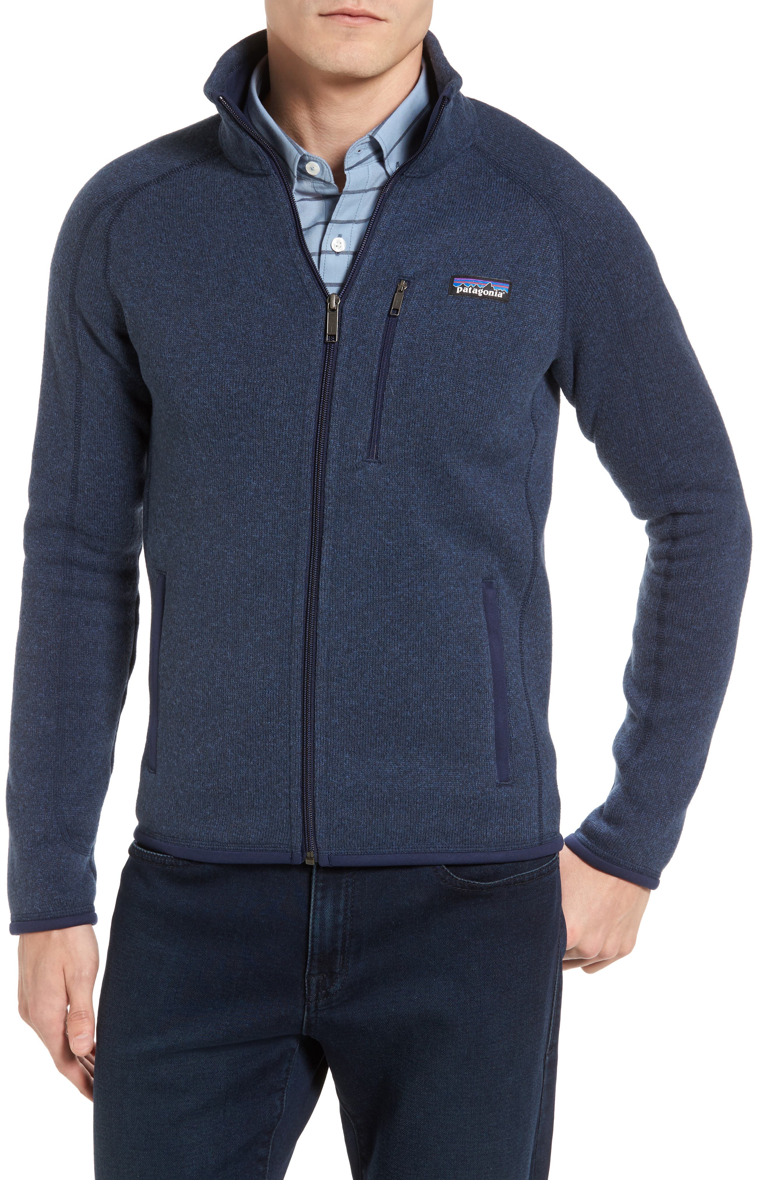 Patagonia Better Sweater Zip Front Jacket, Blue