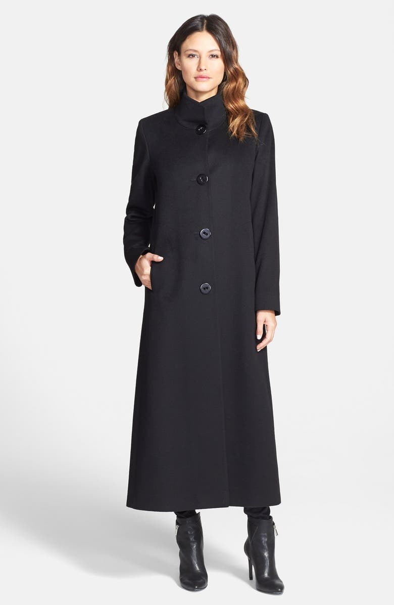 Fleurette Stand Collar Long Cashmere Coat | Nordstrom