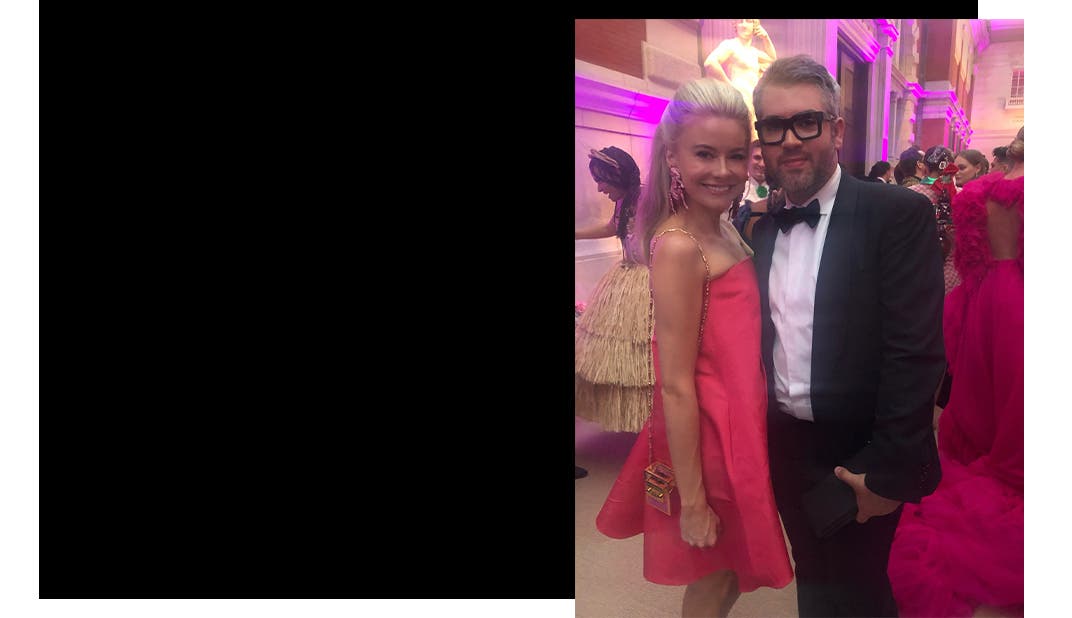 Alex Nordstrom and Brandon Maxwell at the 2019 Met Gala.