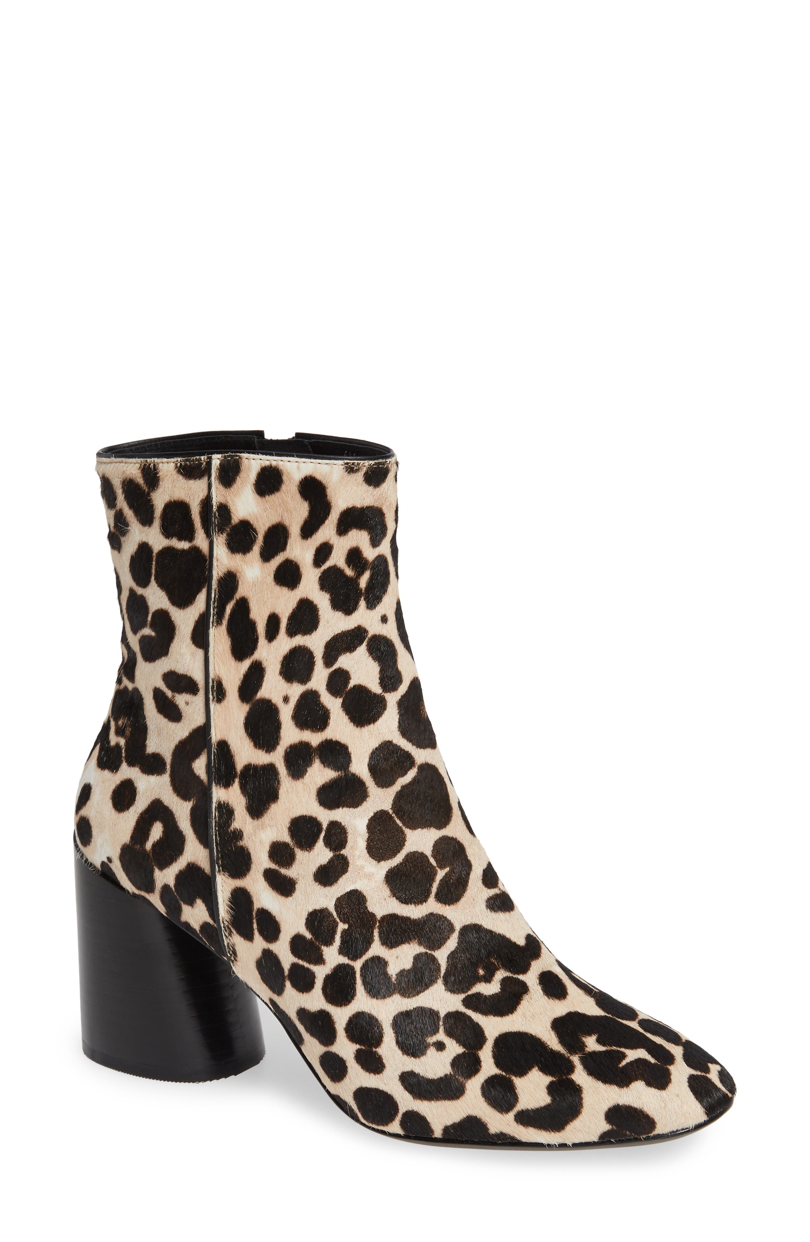 Linea Paolo Savvy Ii Genuine Calf Hair Bootie, Metallic