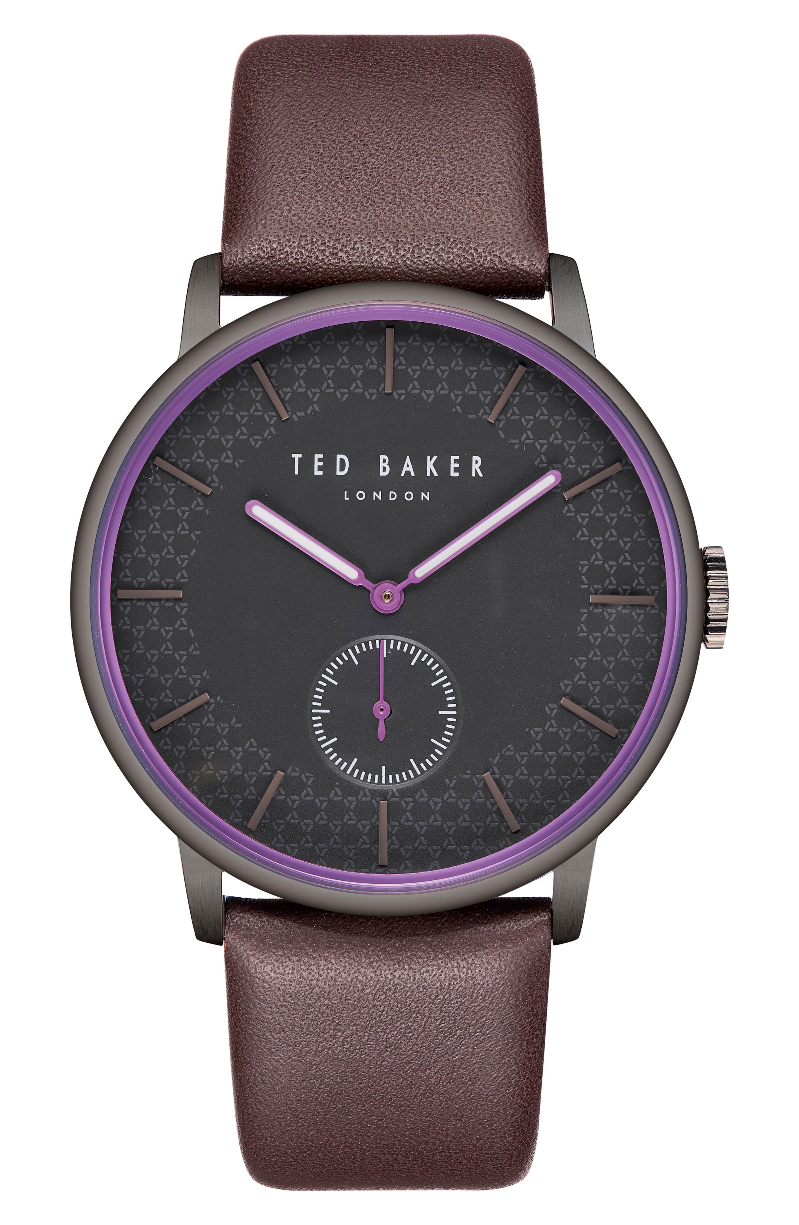 Ted Baker London James Leather Strap Watch, 42Mm