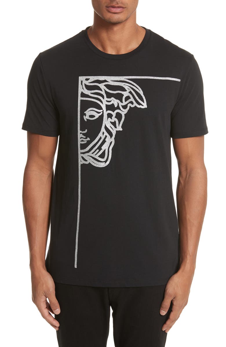 Versace Collection Glitter Stamp Medusa Graphic T-Shirt | Nordstrom