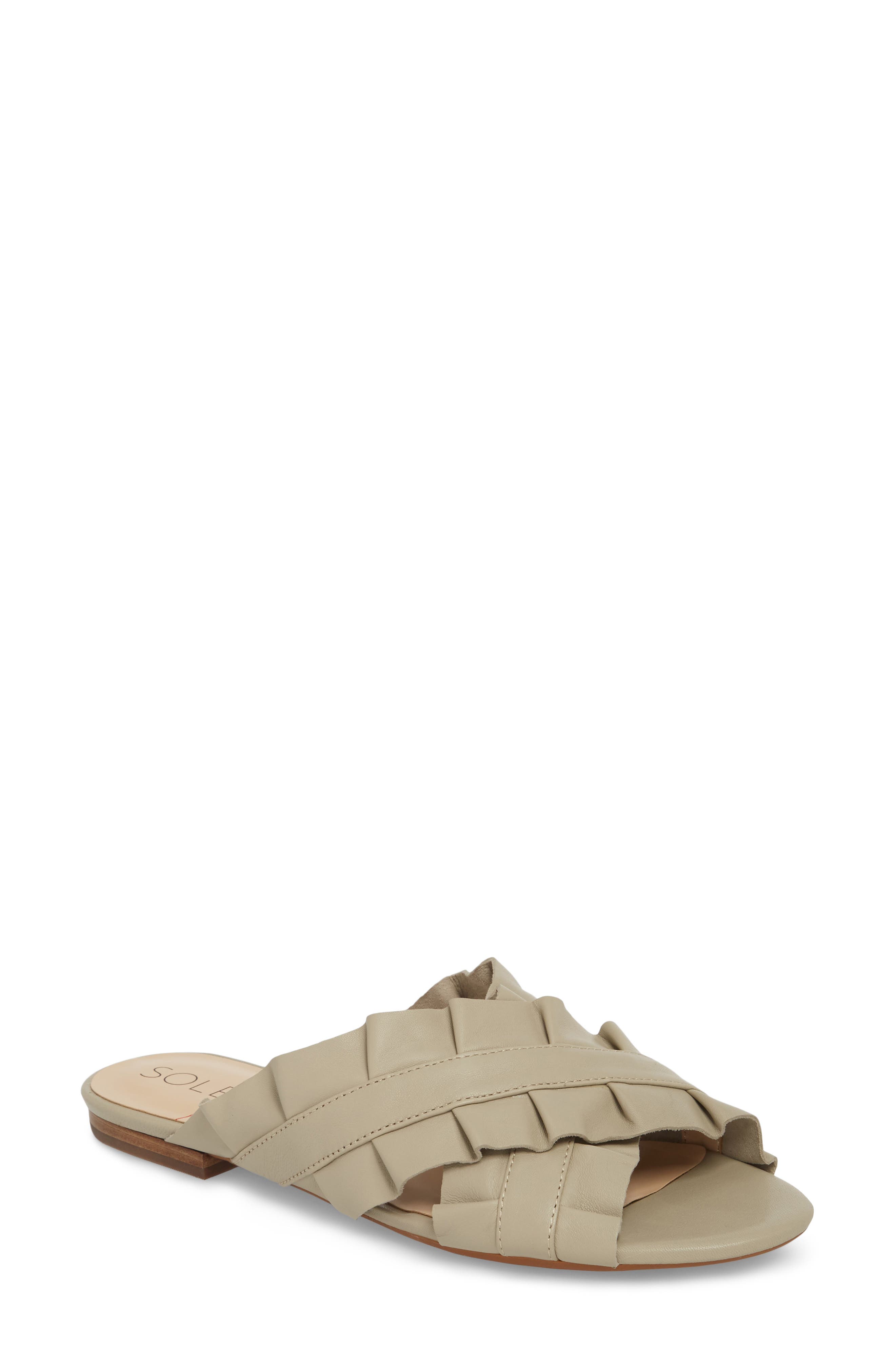 Sole Society Mandi Slide Sandal, Grey